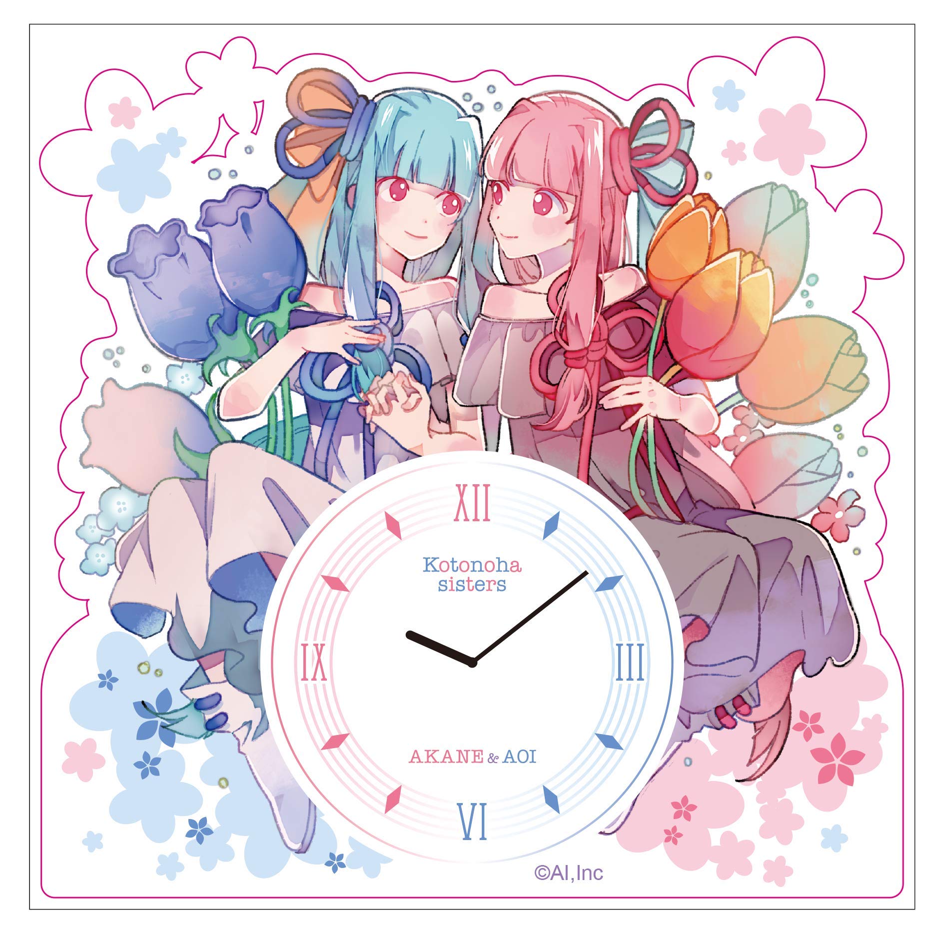 Amazon.co.jp: 琴葉姉妹 アクリル卓上用時計 : ホーム＆キッチン