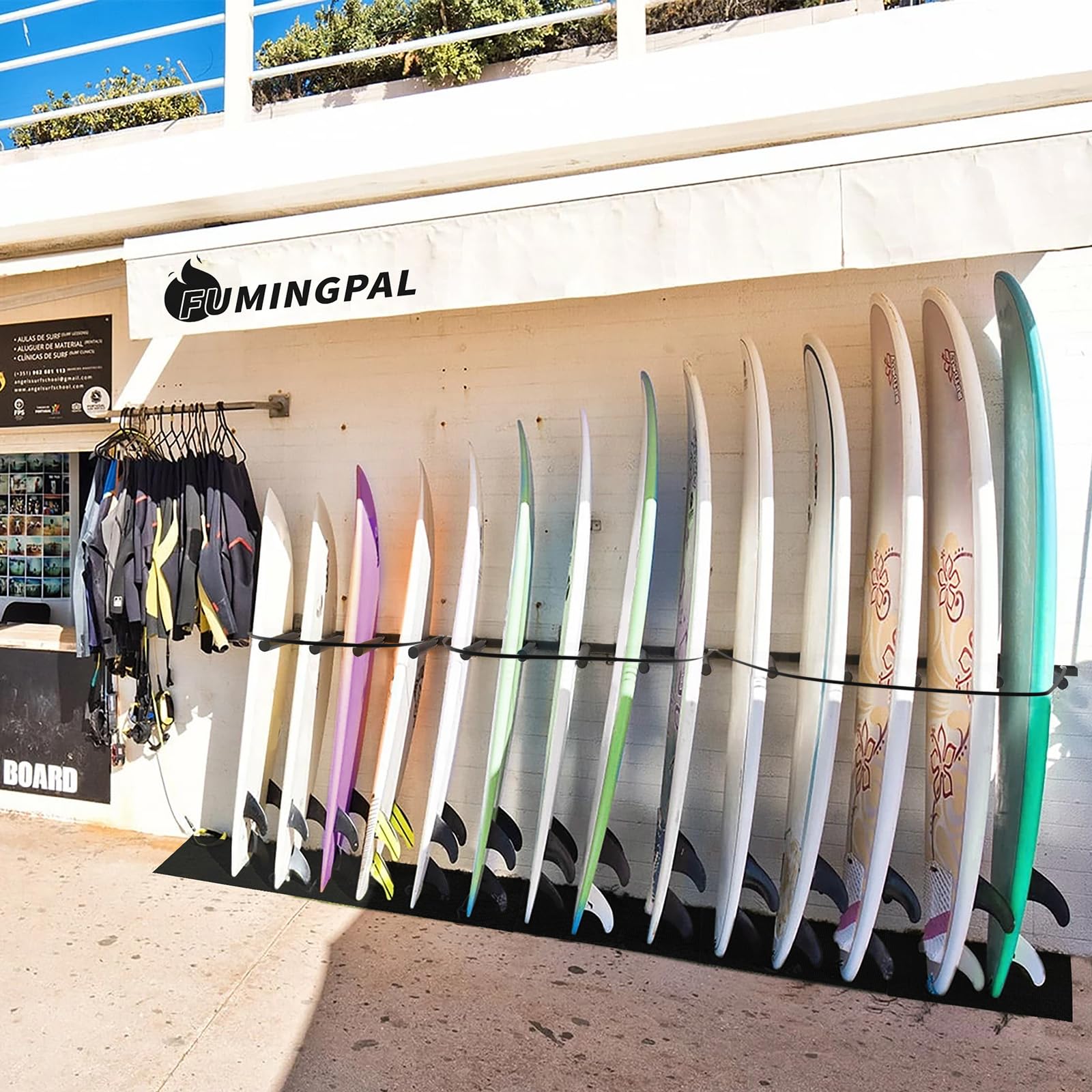 Amazon.co.jp: Fumingpal サーフボードラック 縦型サーフボード収納