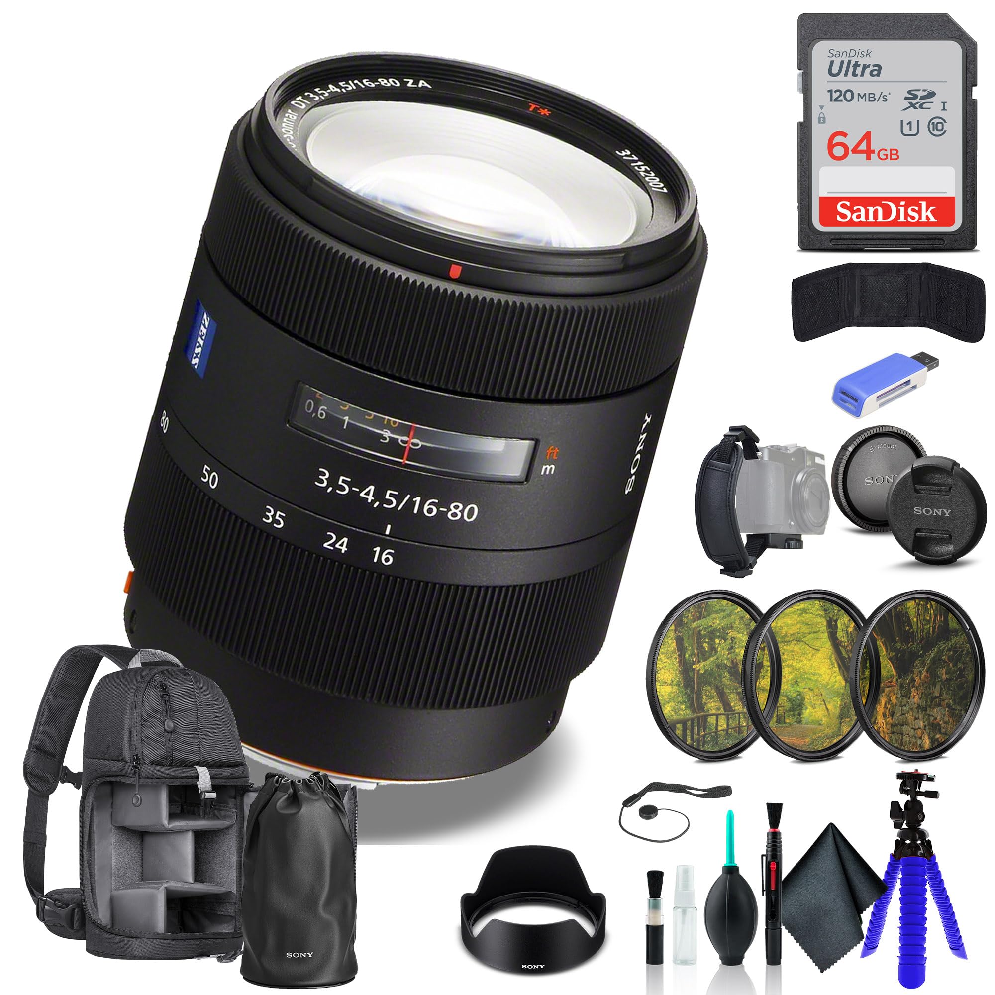 Amazon.com : Sony Vario-Sonnar T* DT 16-80mm f/3.5-4.5 ZA Lens