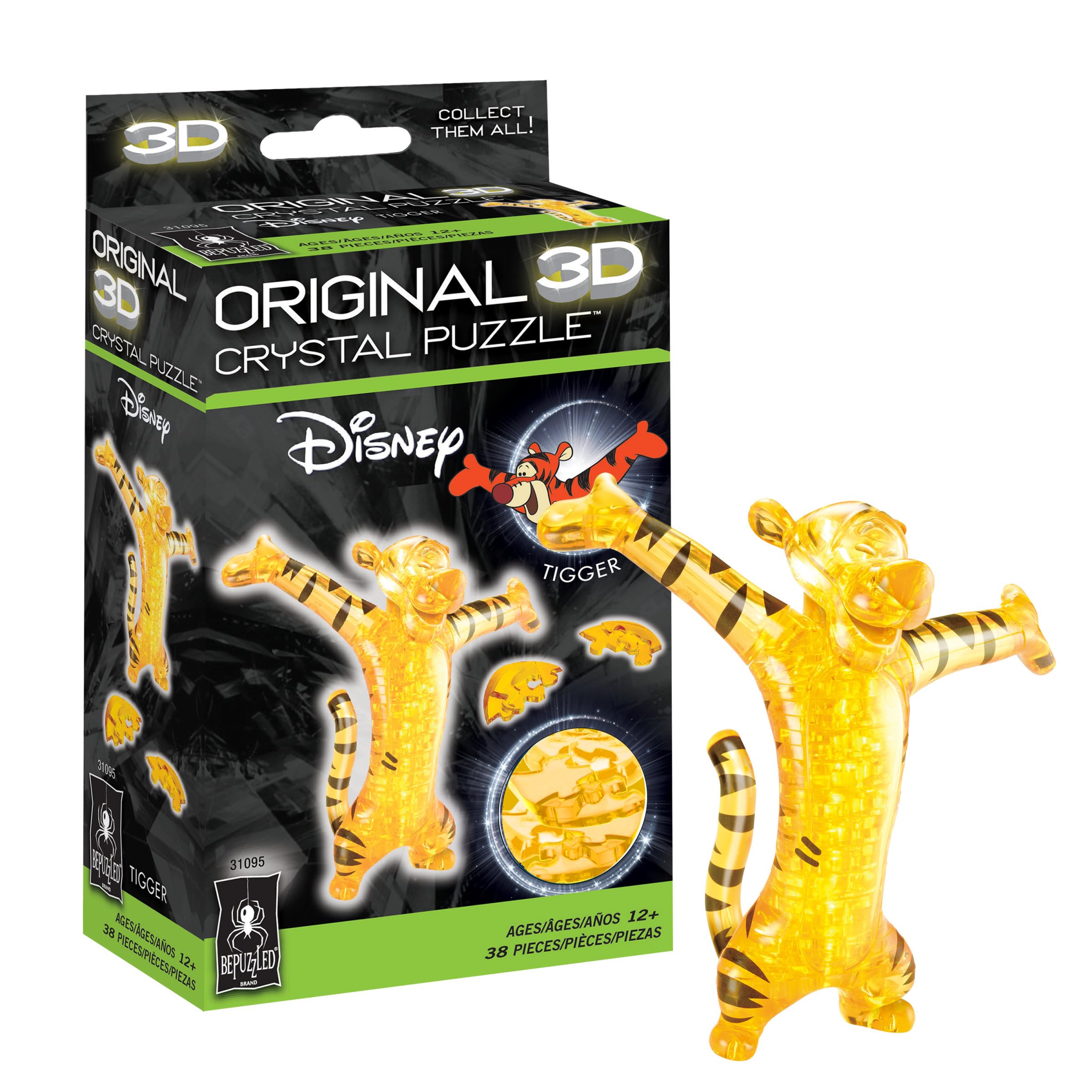 Amazon.com: BePuzzled | Disney Tigger Original 3D Crystal Puzzle