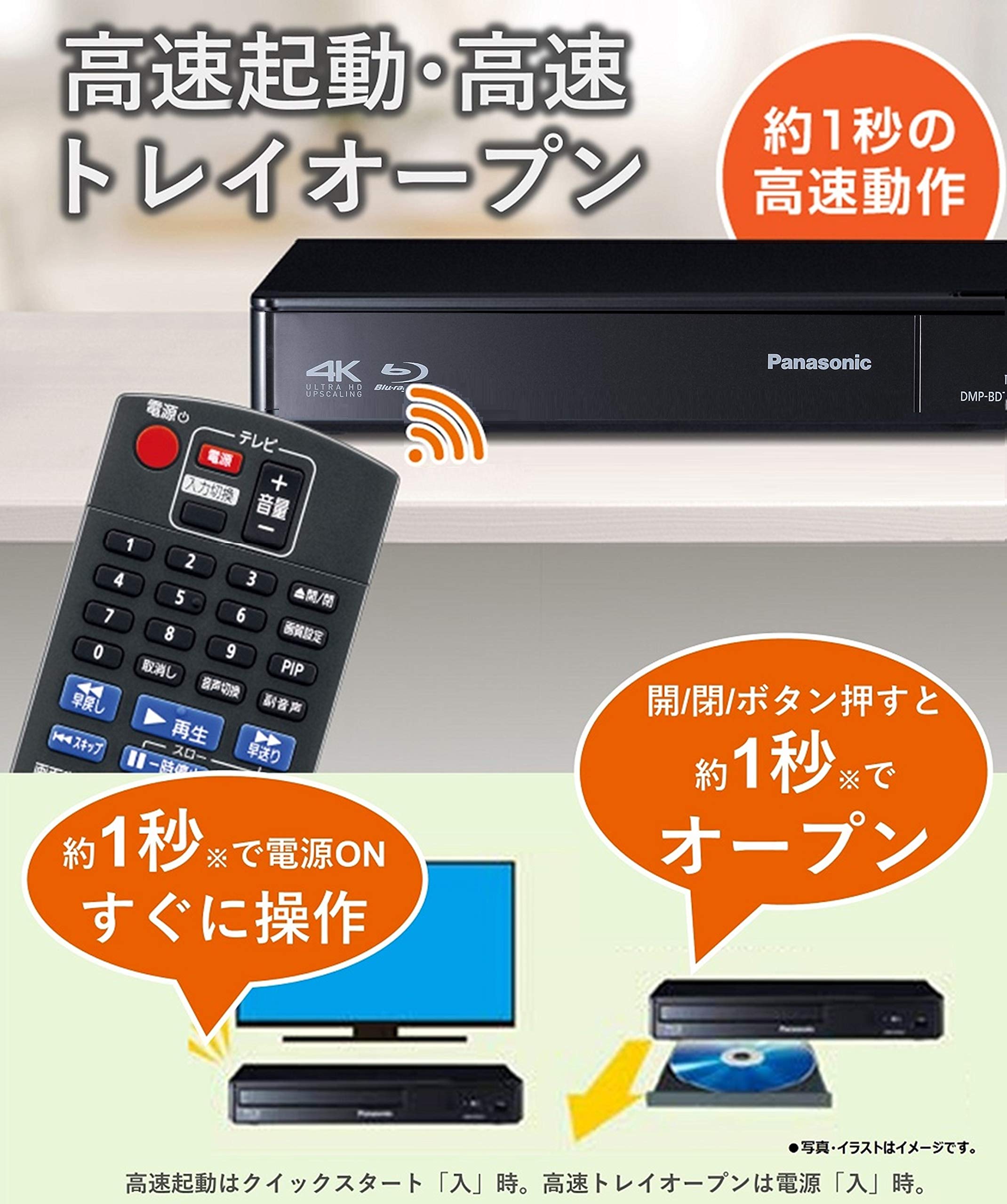 Amazon.co.jp: パナソニック ブルーレイプレーヤー 4Kアップコンバート