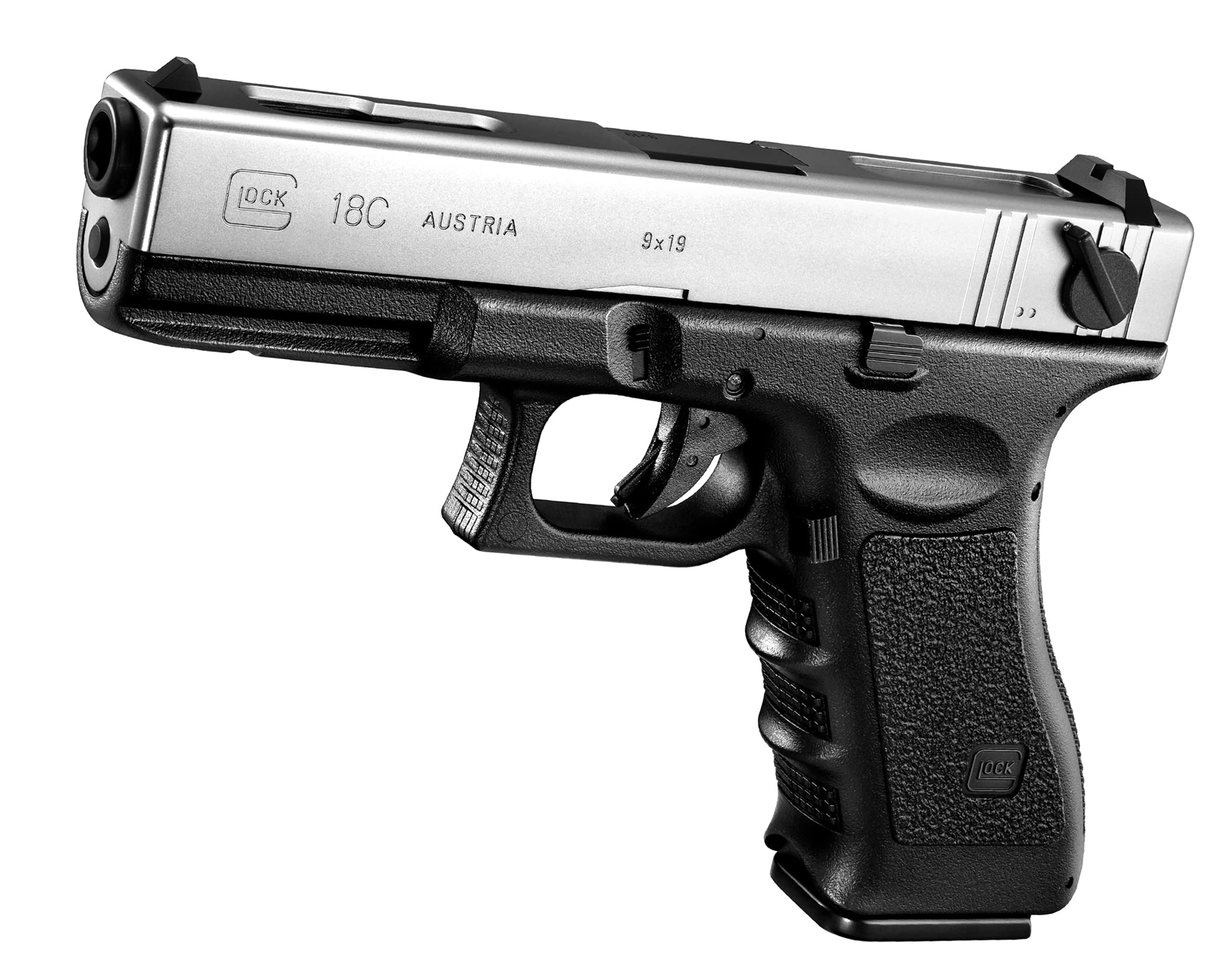 Amazon | 東京マルイ(TOKYO MARUI) GLOCK 18C SILVER SLIDE 18歳以上