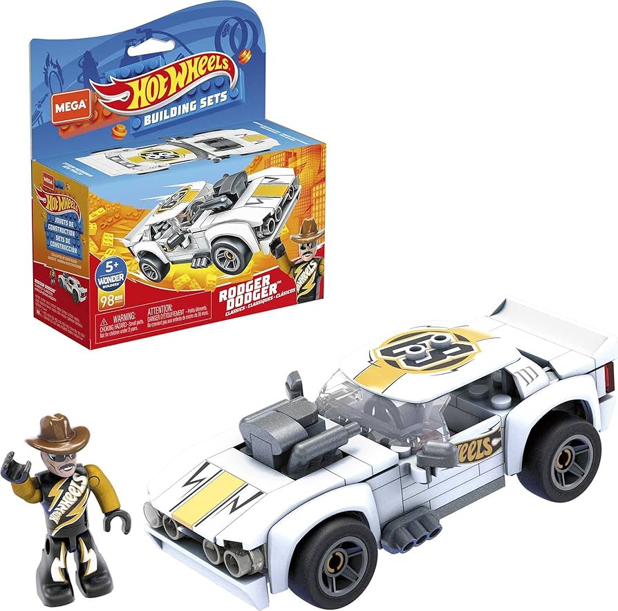Amazon.com: Hot Wheels Mega Rodger Dodger Vehicle Building Set