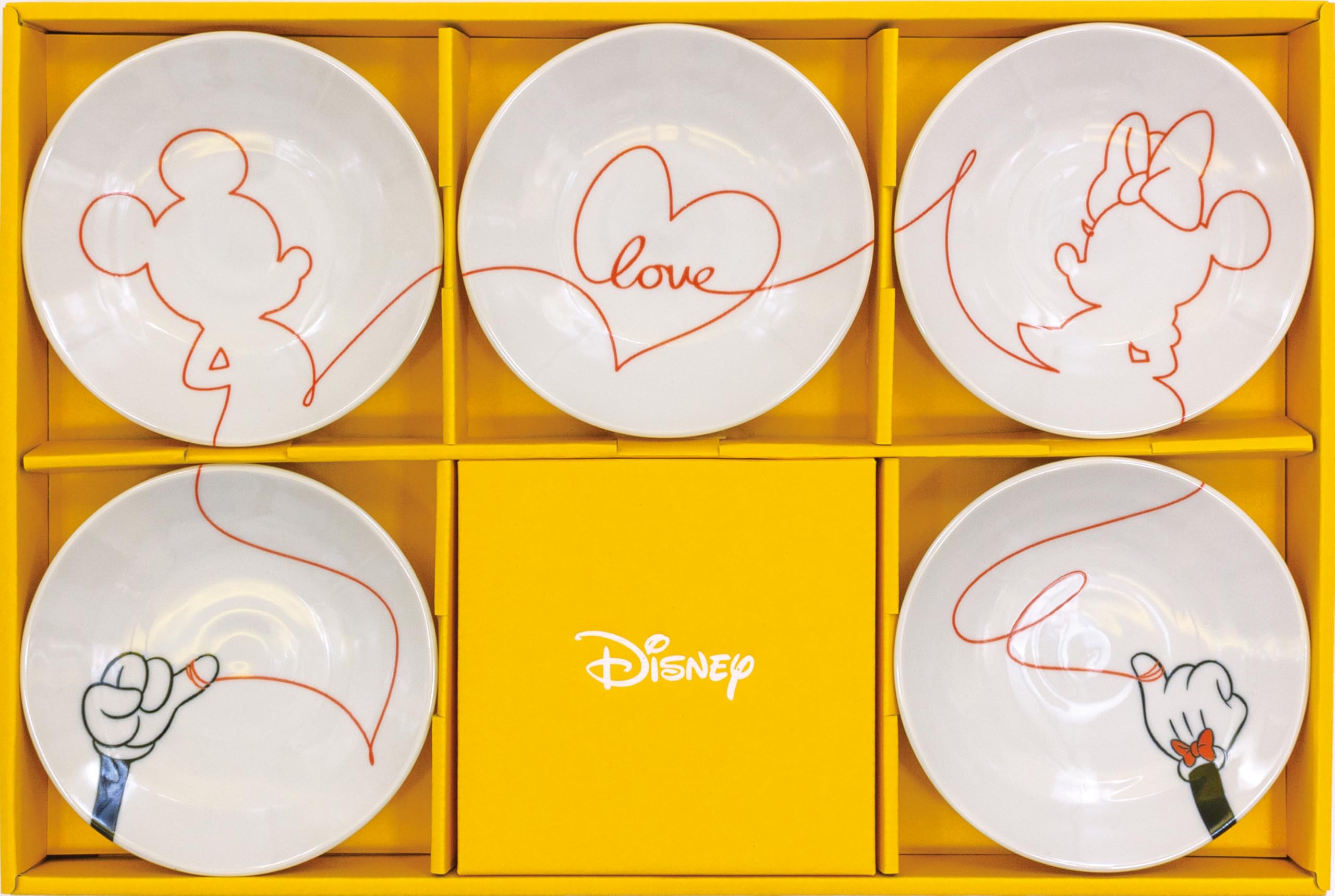 Amazon.co.jp: ディズニー ミッキーマウス ミニーマウス 皿 小皿 約