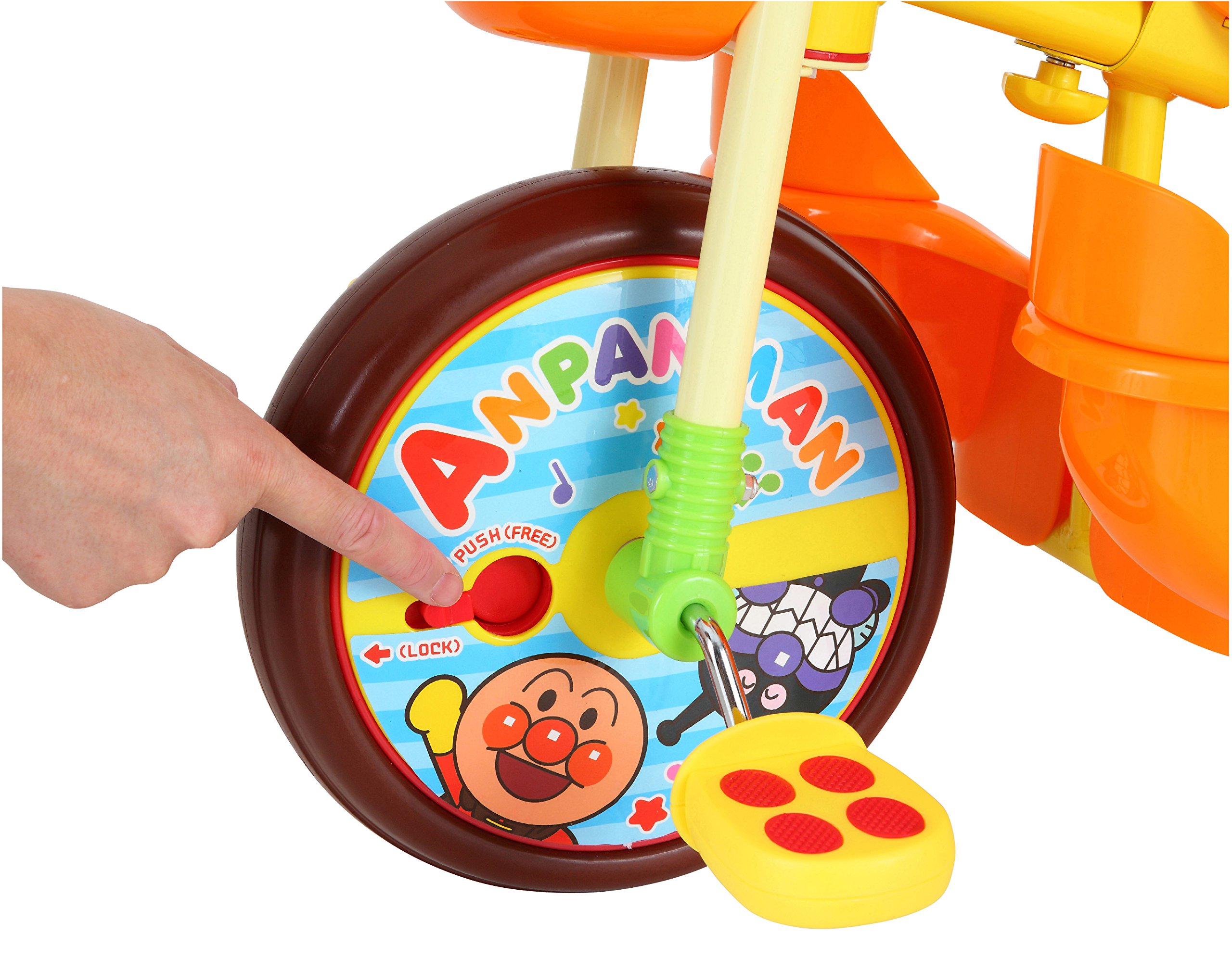 動作OK アンパンマンデラックスII 三輪車 ブザー付き 子供キッズ用品