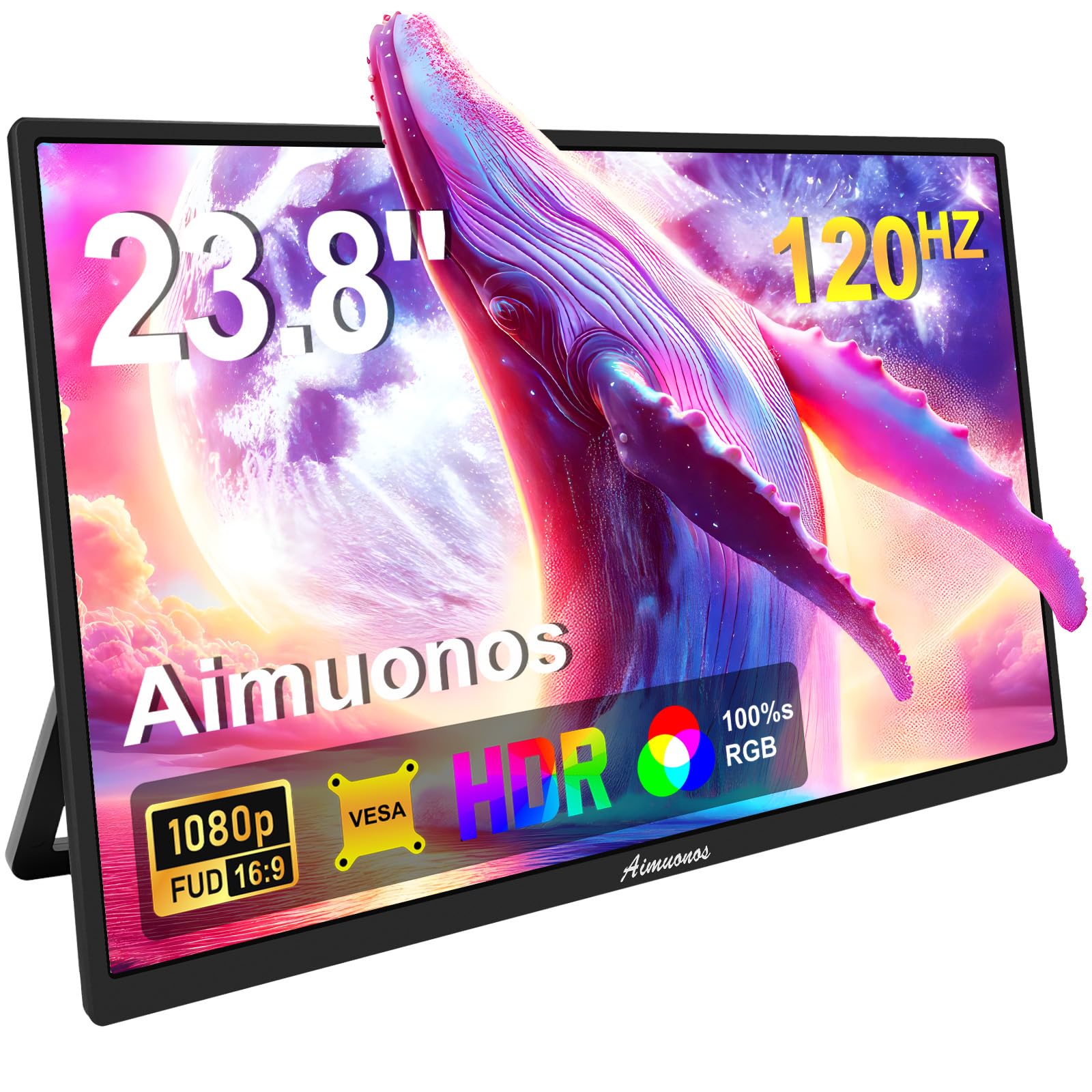 Amazon.co.jp: 23.8インチポータブルモニター、1080Pモバイルモニター