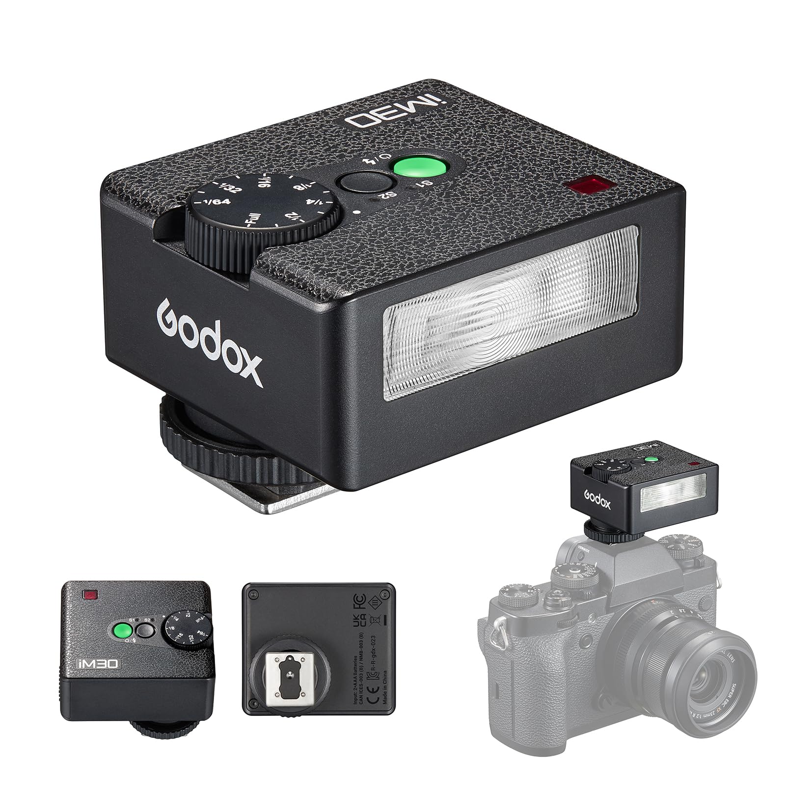 Amazon | Godox IM30 Mini カメラフラッシュ スピードライト GN15 7