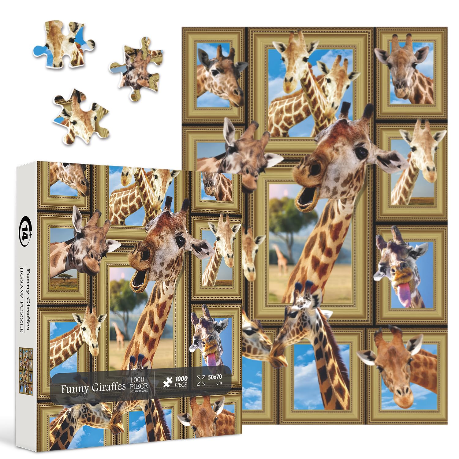Amazon.com: Funny Giraffe Puzzles for Adults 1000 Pieces, Nature