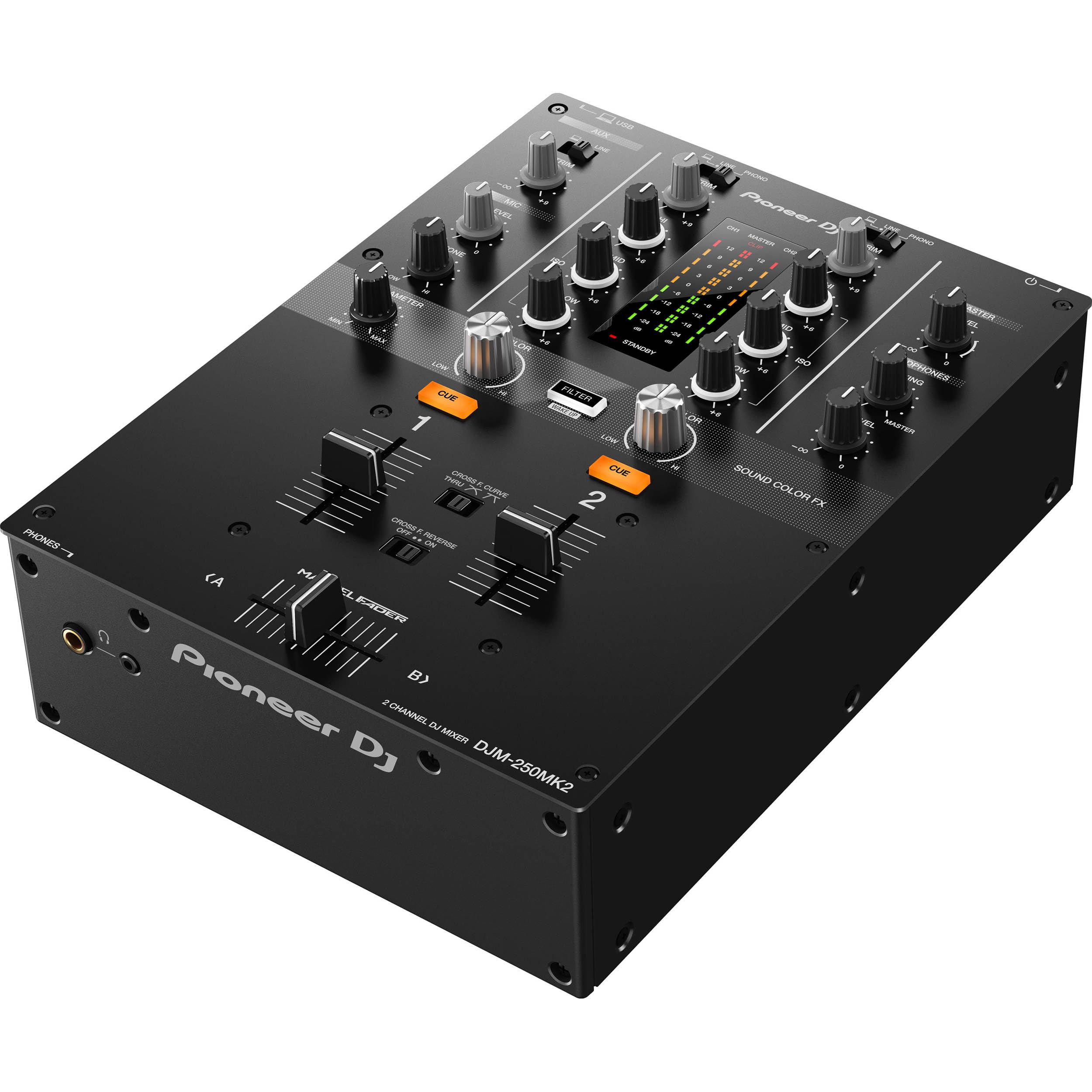 Amazon.com: Pioneer DJM-250MK2 2-channel DJ Mixer with Pioneer PLX