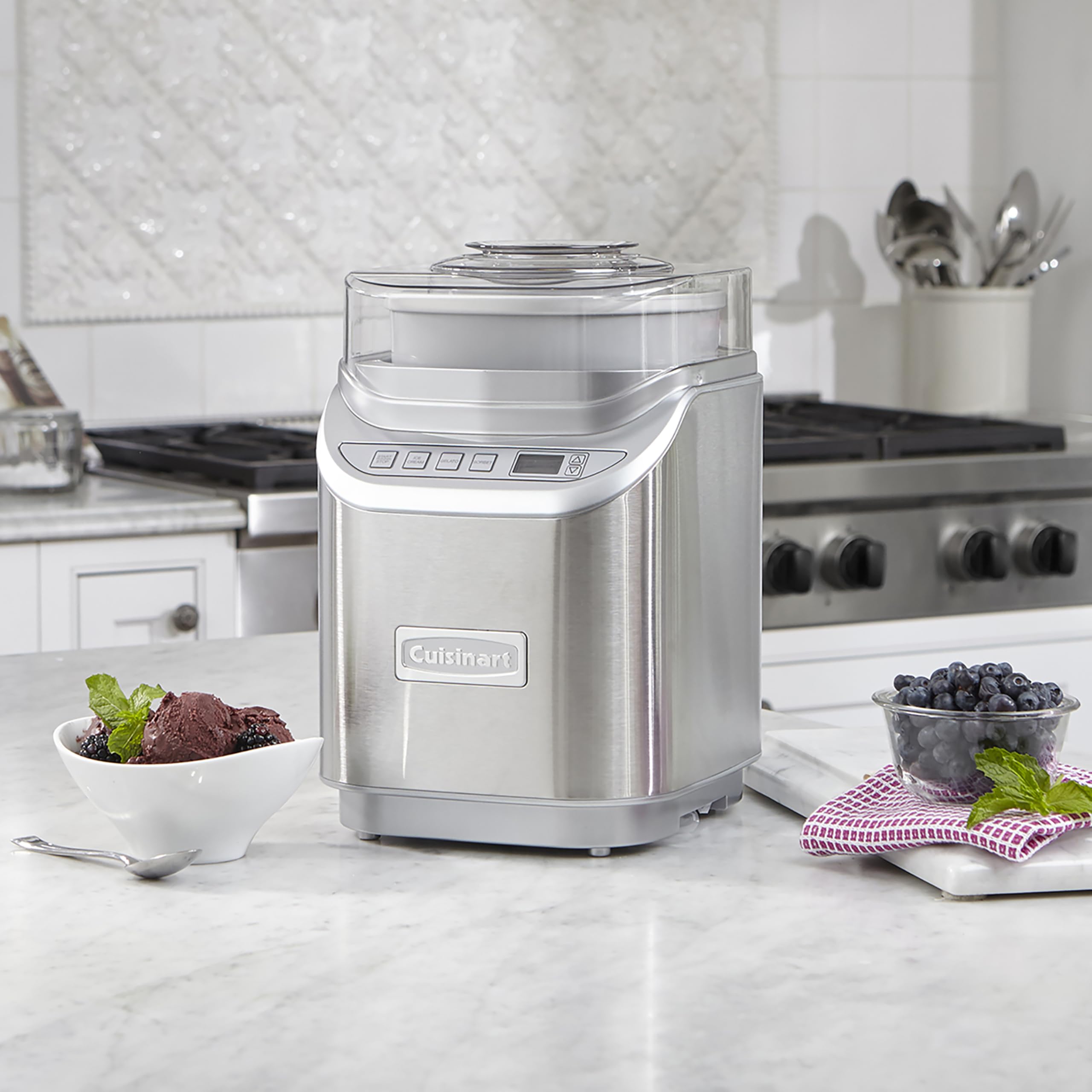 Amazon | Cuisinart ICE-70 Electronic Ice Cream Maker, Brushed