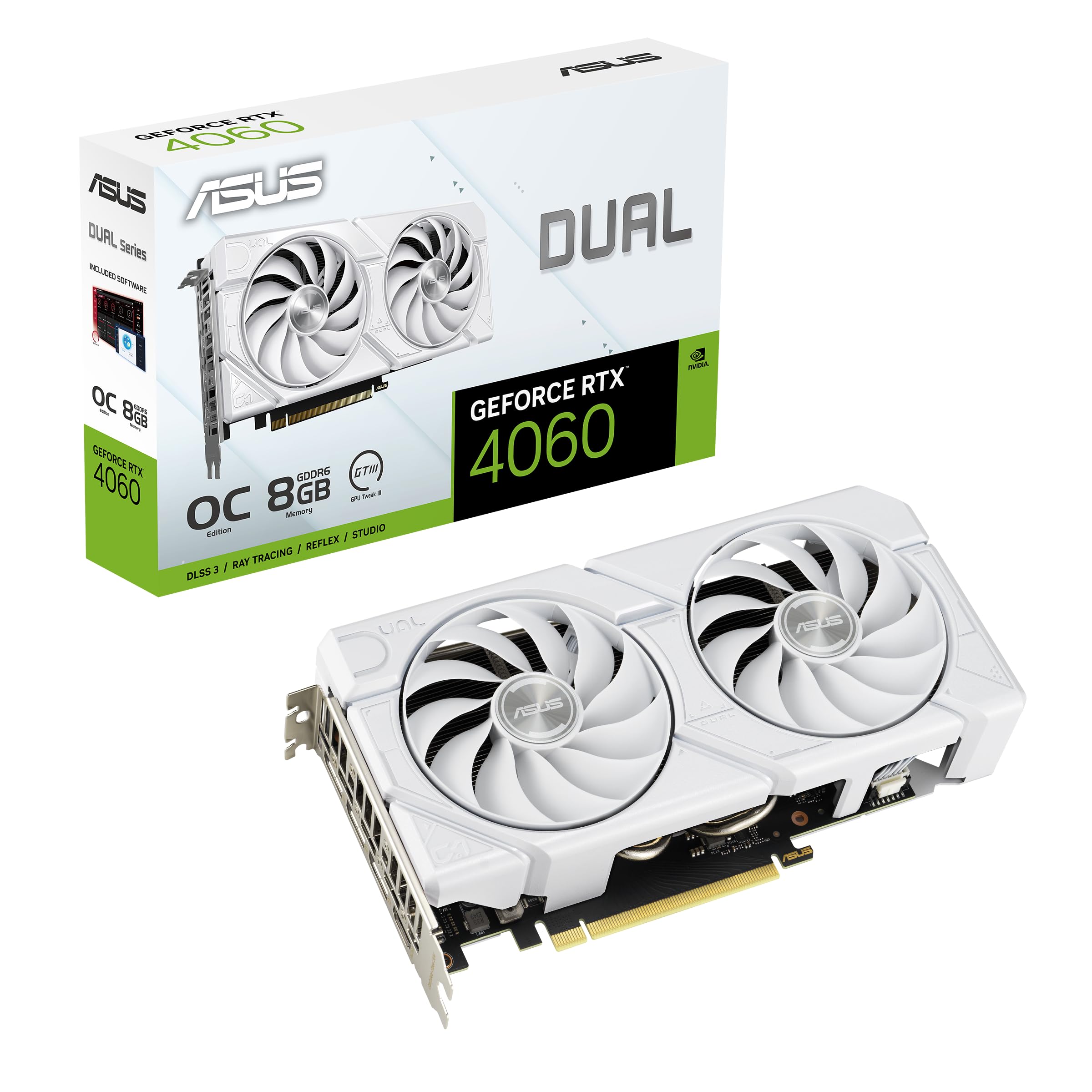 Amazon.com: ASUS Dual GeForce RTX™ 4060 EVO White OC Edition 8GB