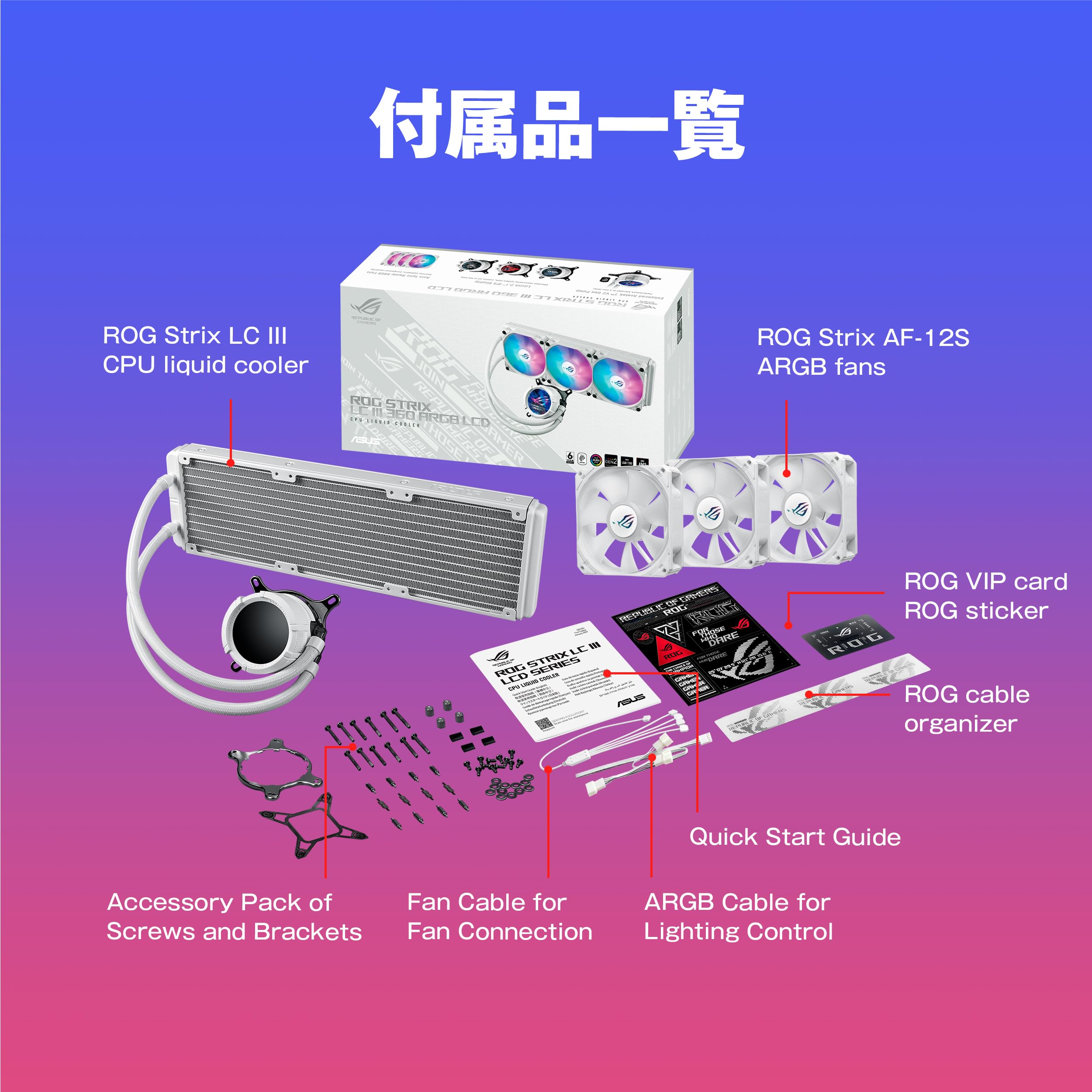 Amazon.co.jp: ASUS CPUクーラー 360mm オールインワン AIO 水冷 LCD