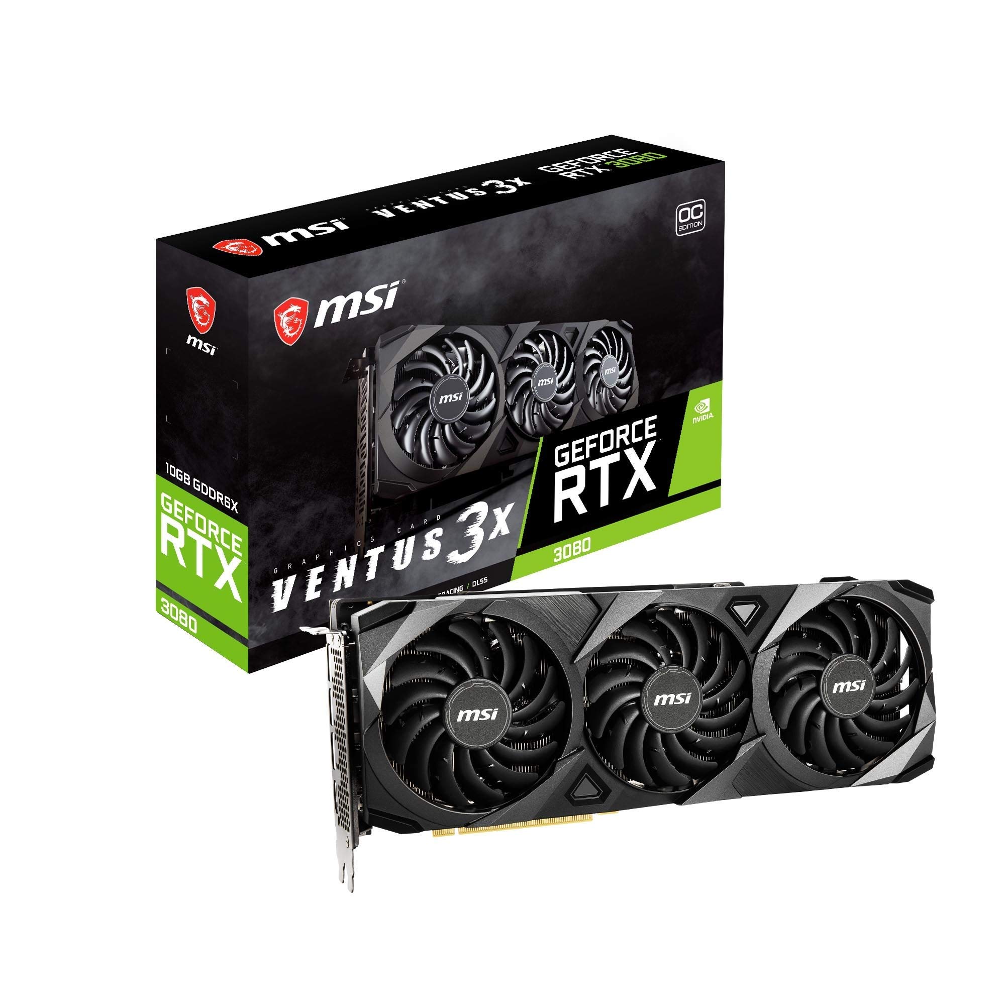 Amazon | MSI GeForce RTX 3080 VENTUS 3X 10G OC グラフィックス