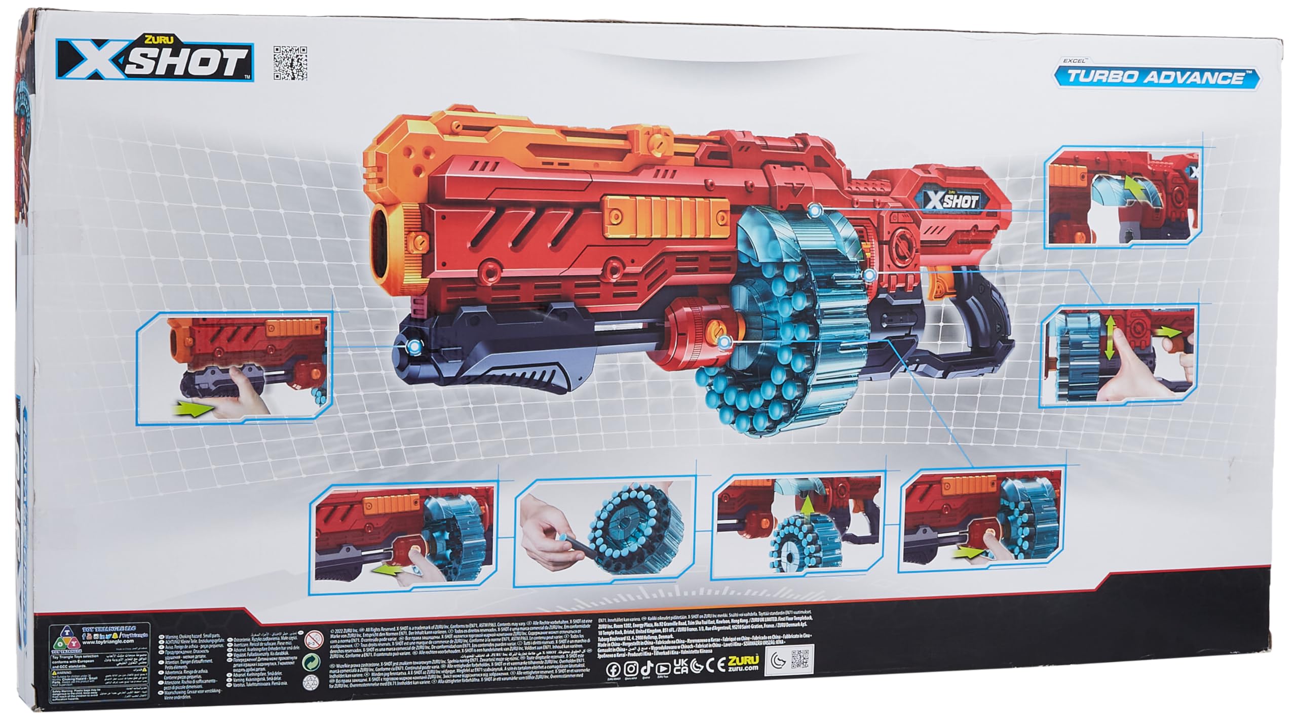 Amazon | Zuru X-Shot エクセルターボ アドバンス ダーツ96本 | 的あて