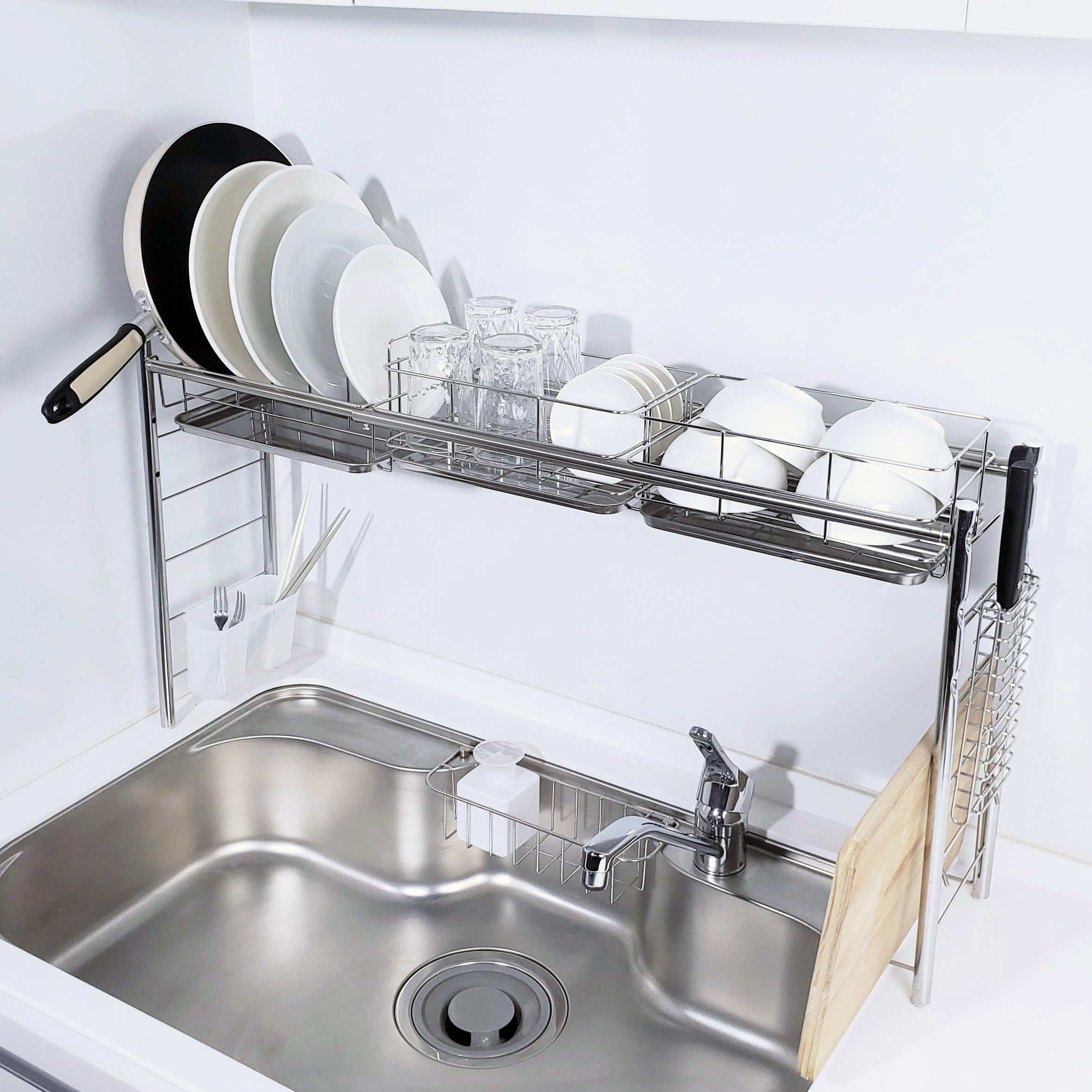 Amazon｜燕三条 ステンレス 水切りラック シンク上 日本製 スリム カゴ