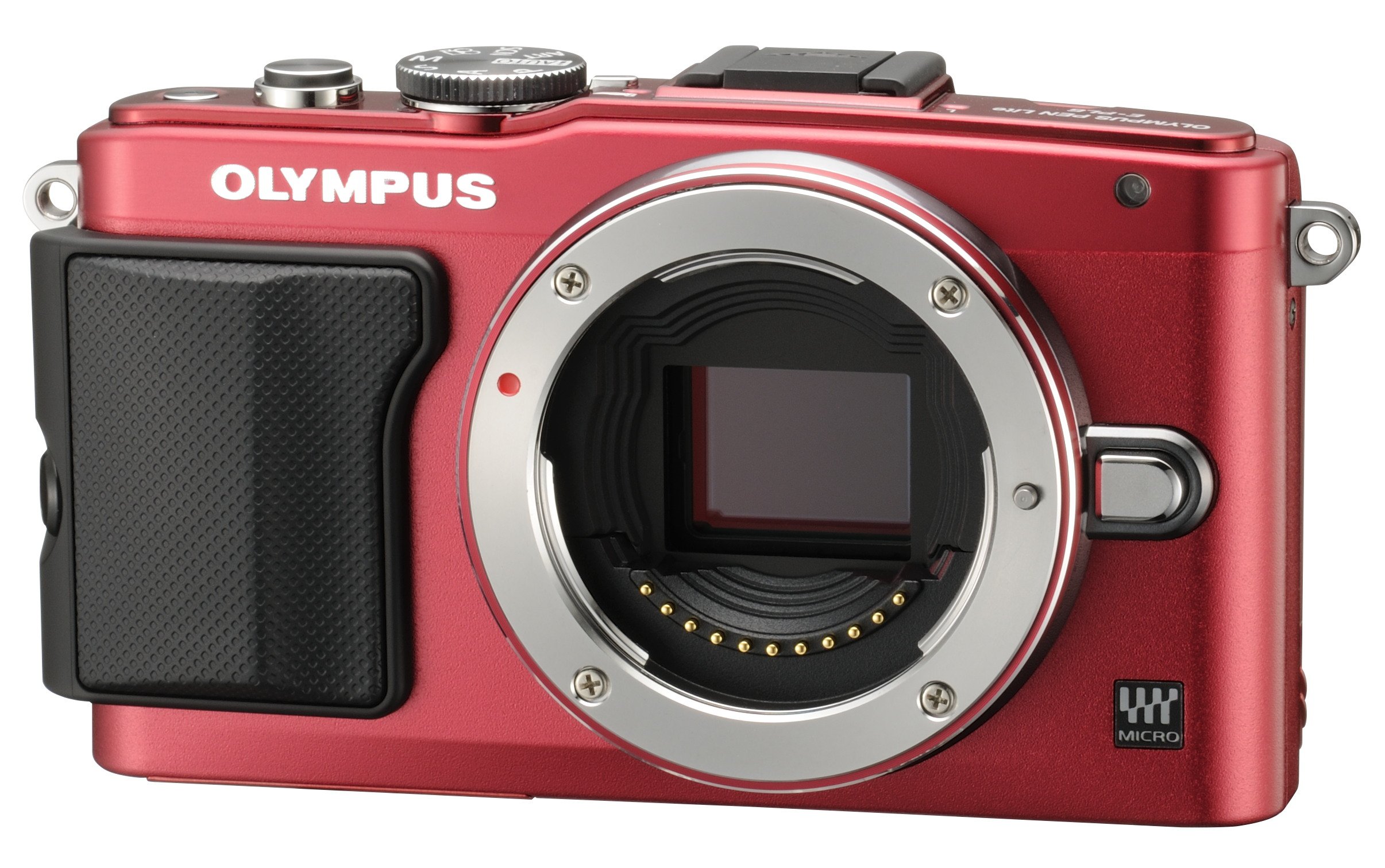 Amazon | OLYMPUS ミラーレス一眼 PEN Lite E-PL6 ボディ レッド E-PL6