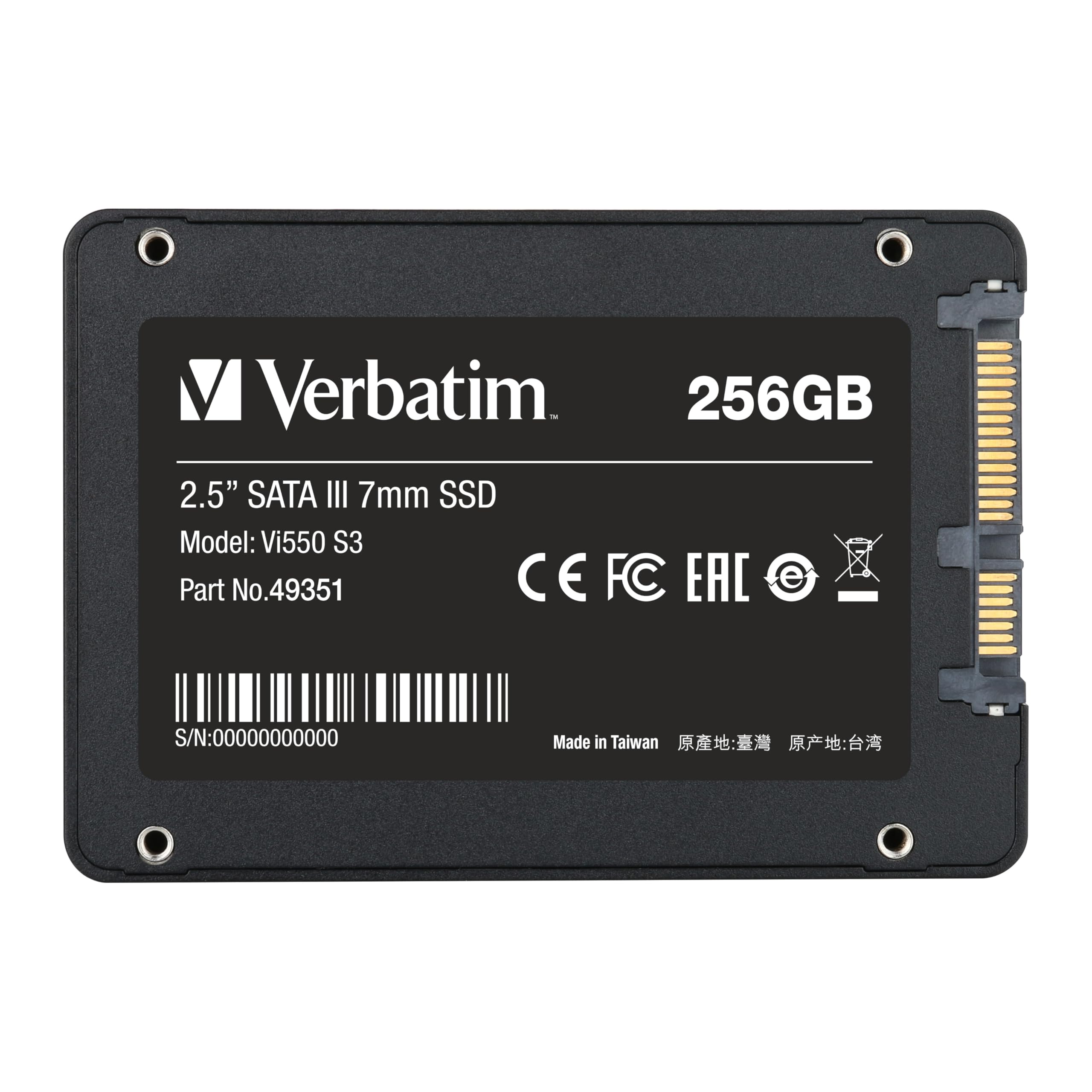 Amazon | Verbatim バーベイタム 内蔵SSD 2.5 インチ SATA III 7mm