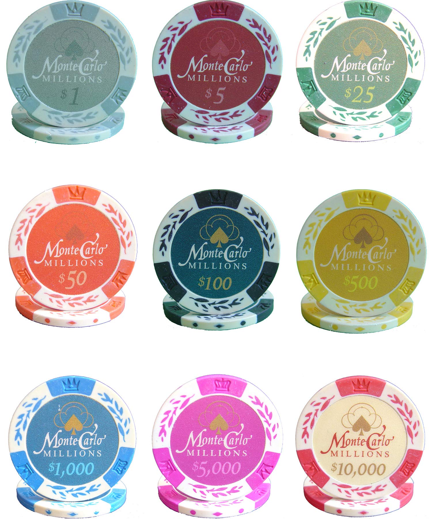 Amazon | MRC ポーカー 1000個 13.5g モンテカルロ ミリオンズ
