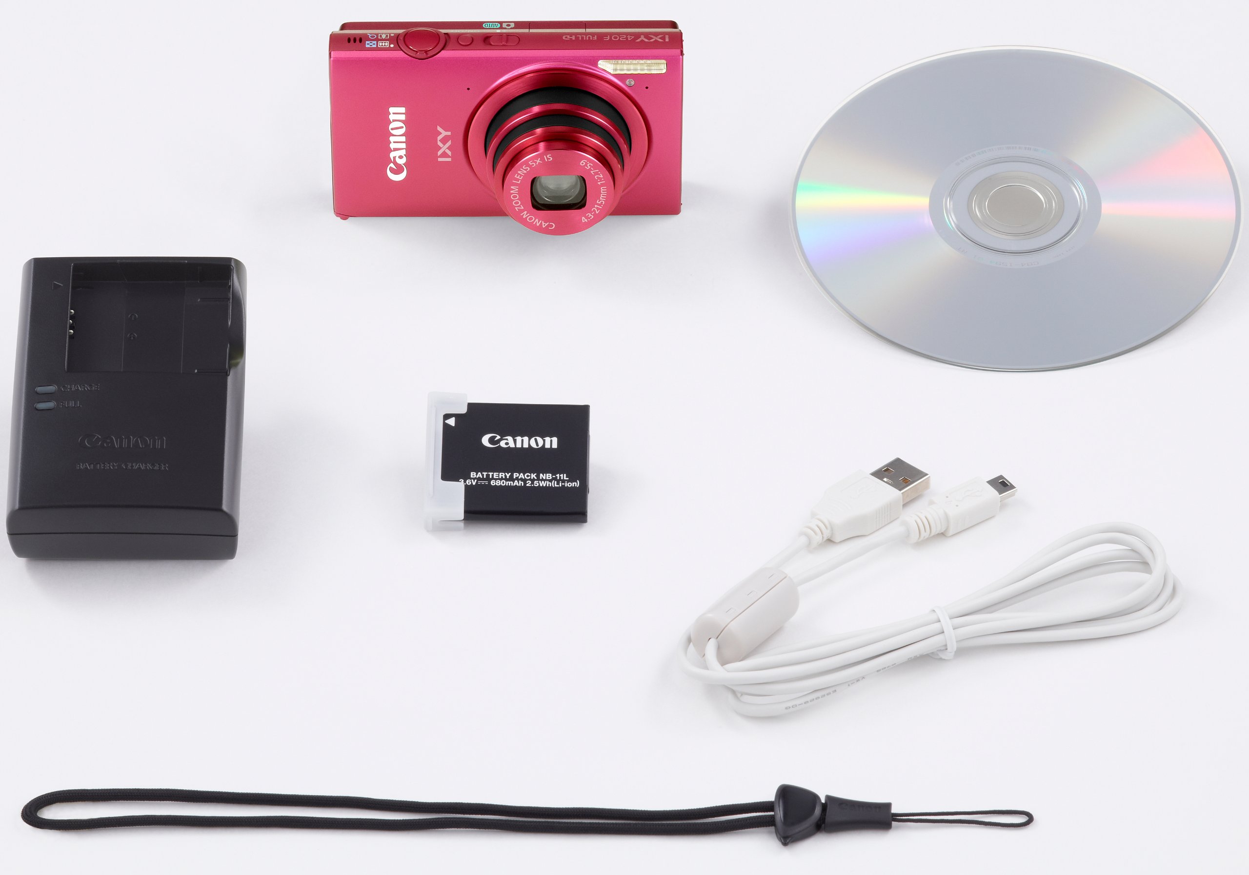 Amazon | Canon デジタルカメラ IXY 420F レッド 光学5倍ズーム 広角