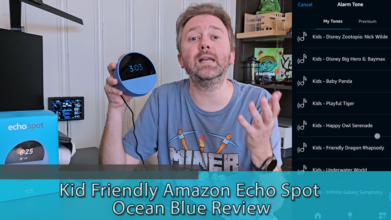 Watch Great for Kids - Amazon Echo Spot Ocean Blue Review on