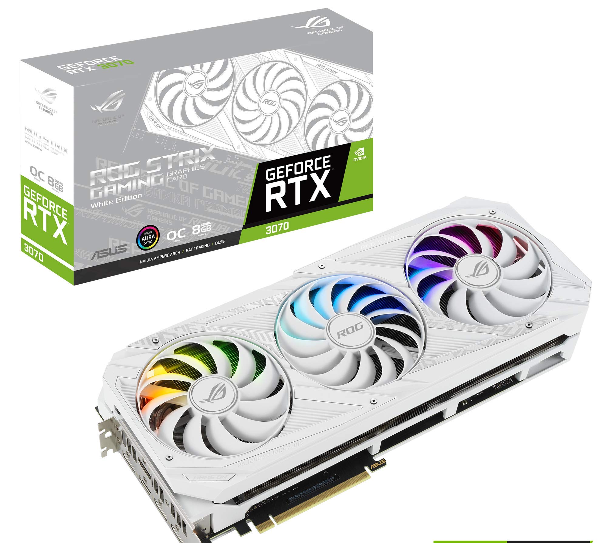 Amazon | ASUS ROG STRIX NVIDIA GeForce RTX™ 3070 ホワイト OC
