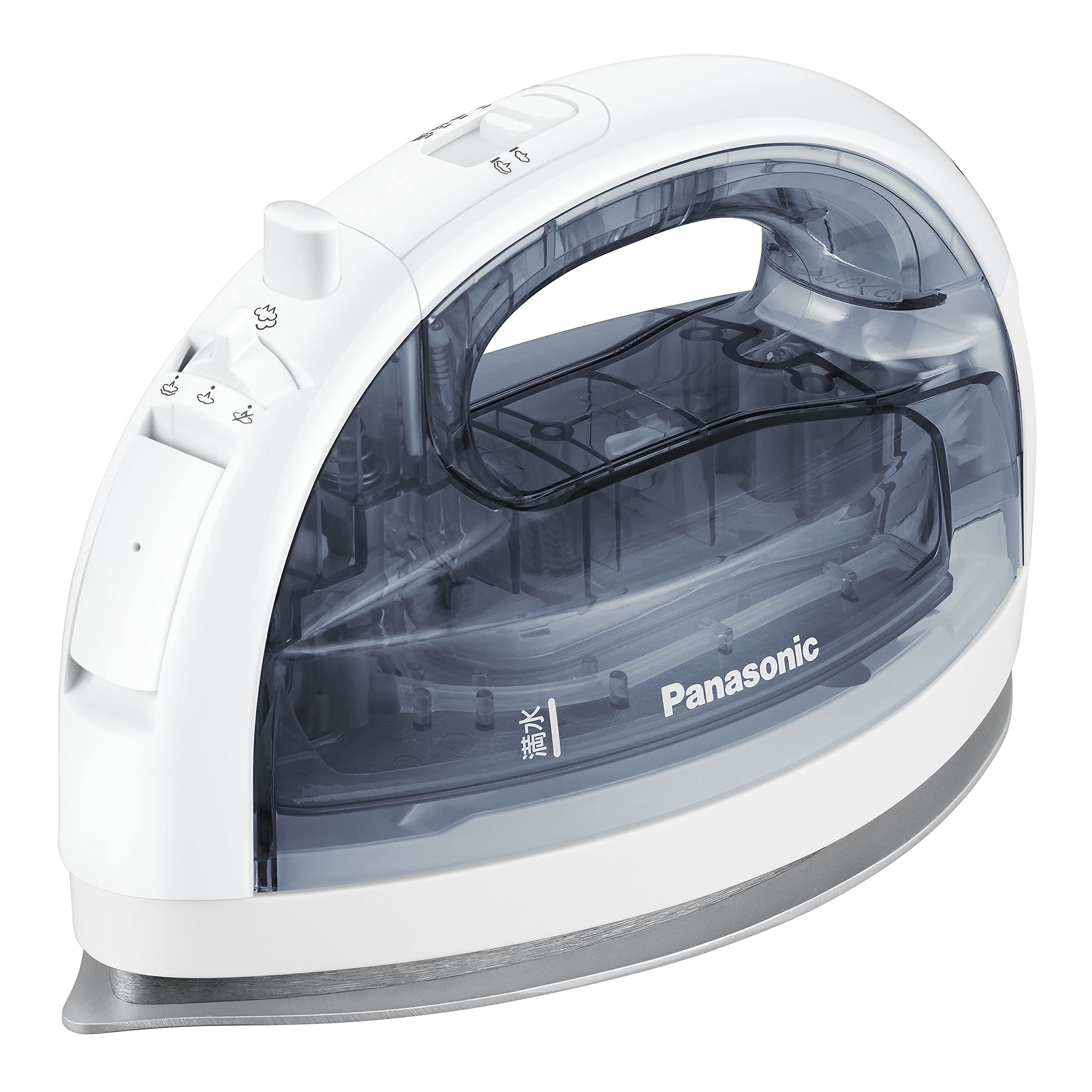 Amazon | パナソニック コードレススチームWヘッドアイロン クリア