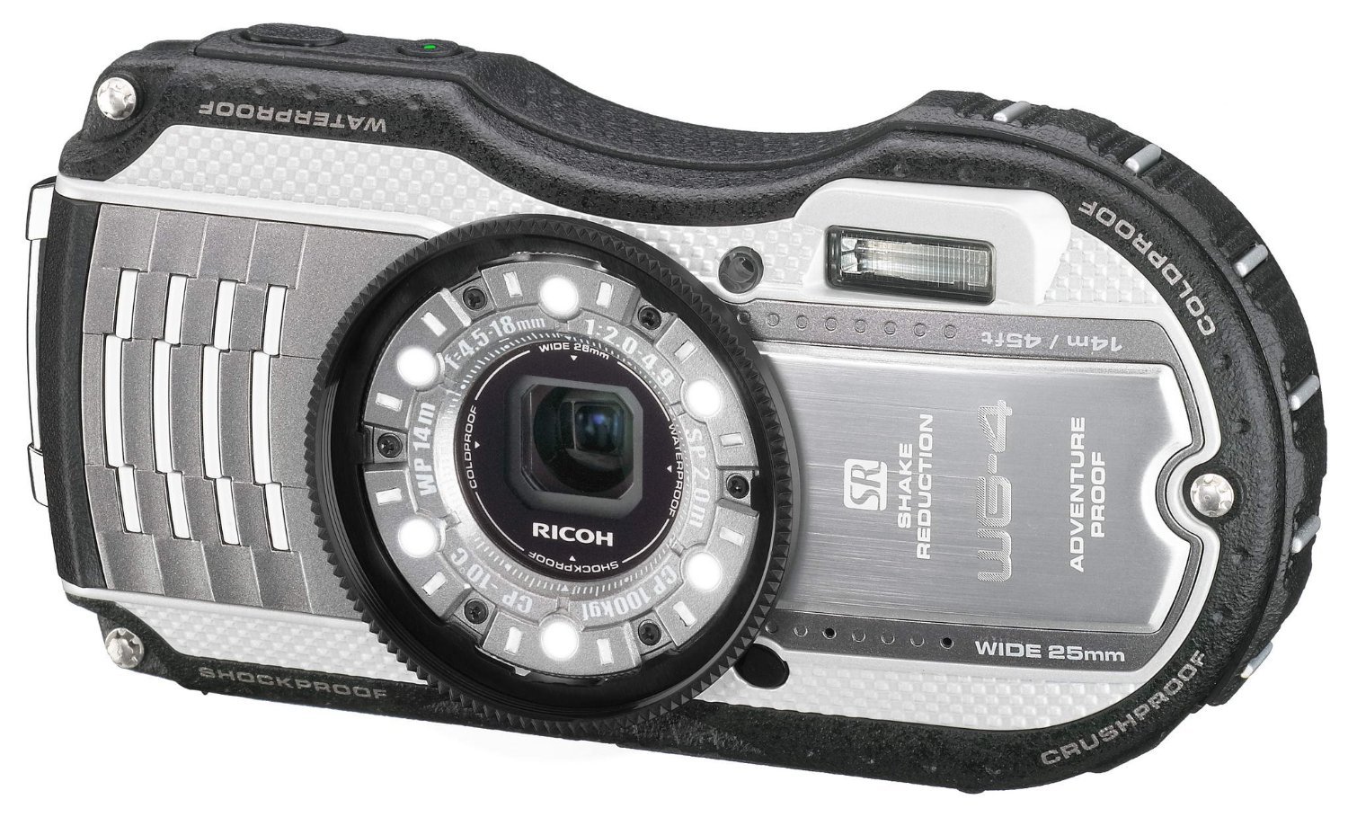 Amazon | RICOH 防水デジタルカメラ RICOH WG-4 シルバー 防水14m耐