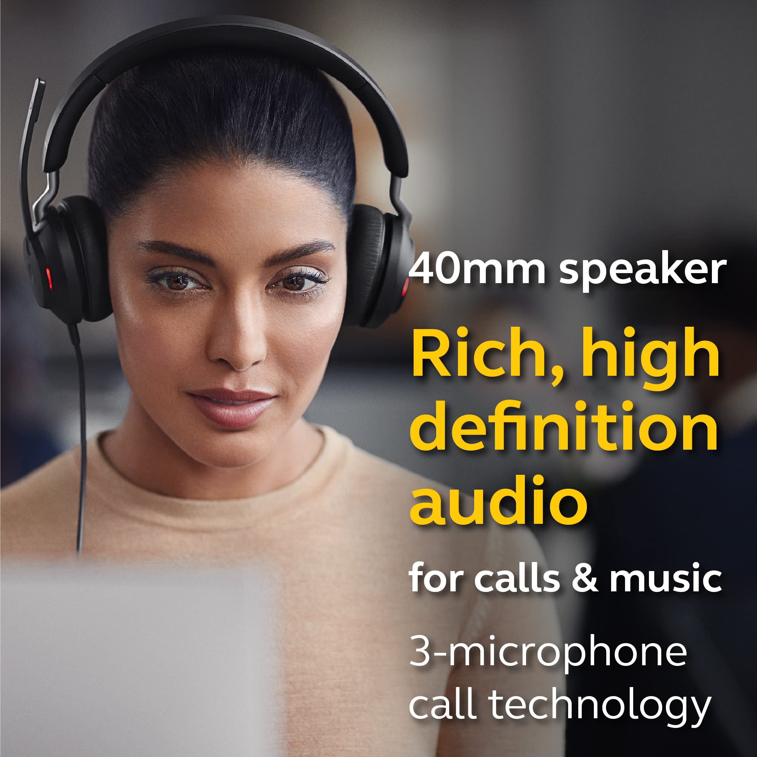 Amazon.co.jp: Jabra Evolve2 40 MS 有線ヘッドホン USB-A ステレオ