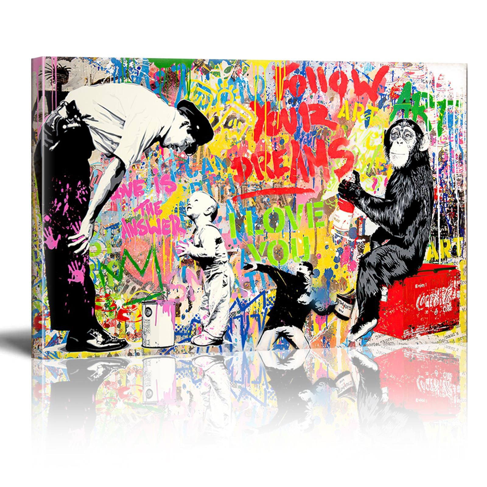 Amazon.co.jp: Banksy バンクシーンストリートグラフィティレプリカ