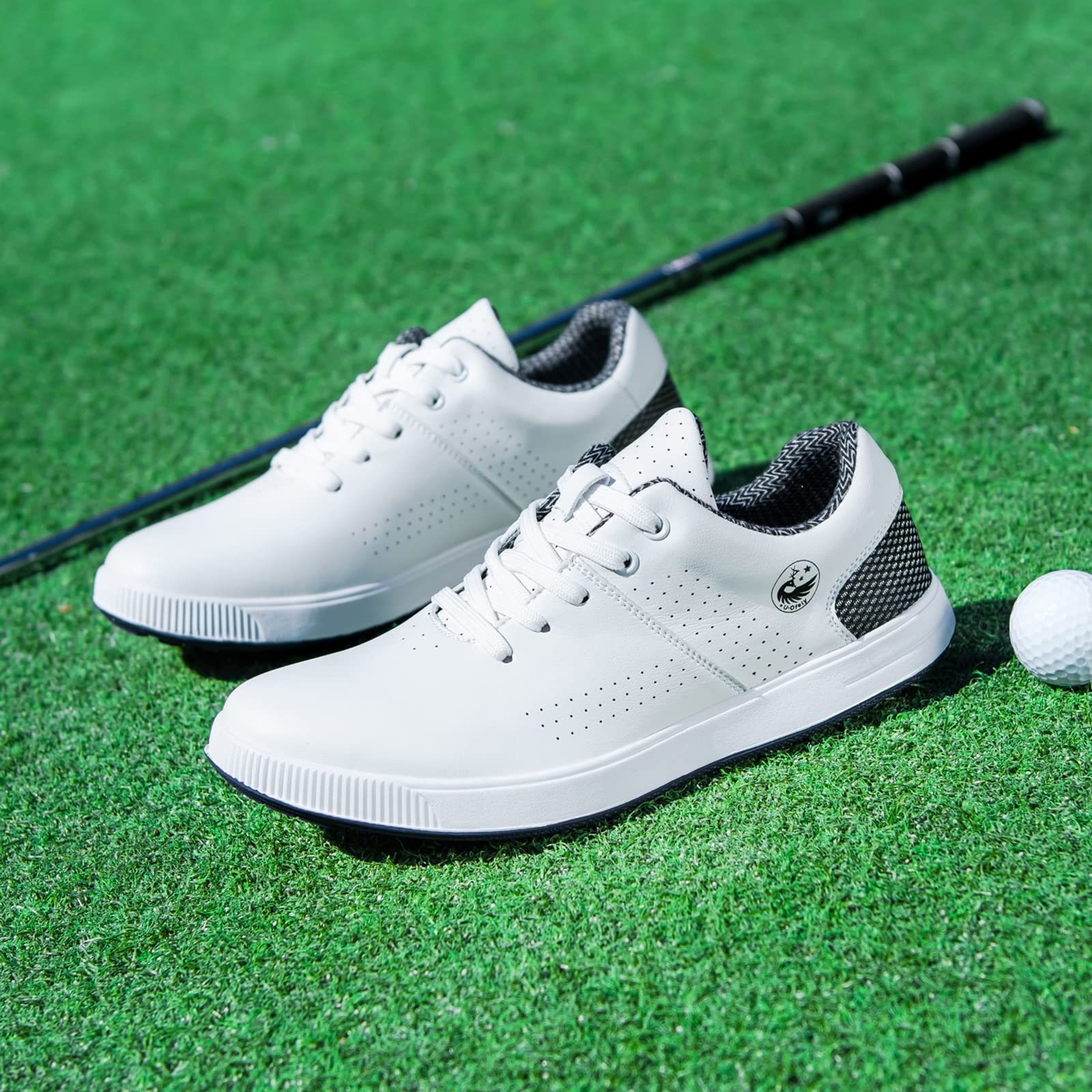 Amazon.co.jp: 男性用スパイクレスゴルフシューズ、防水ゴルフシューズ