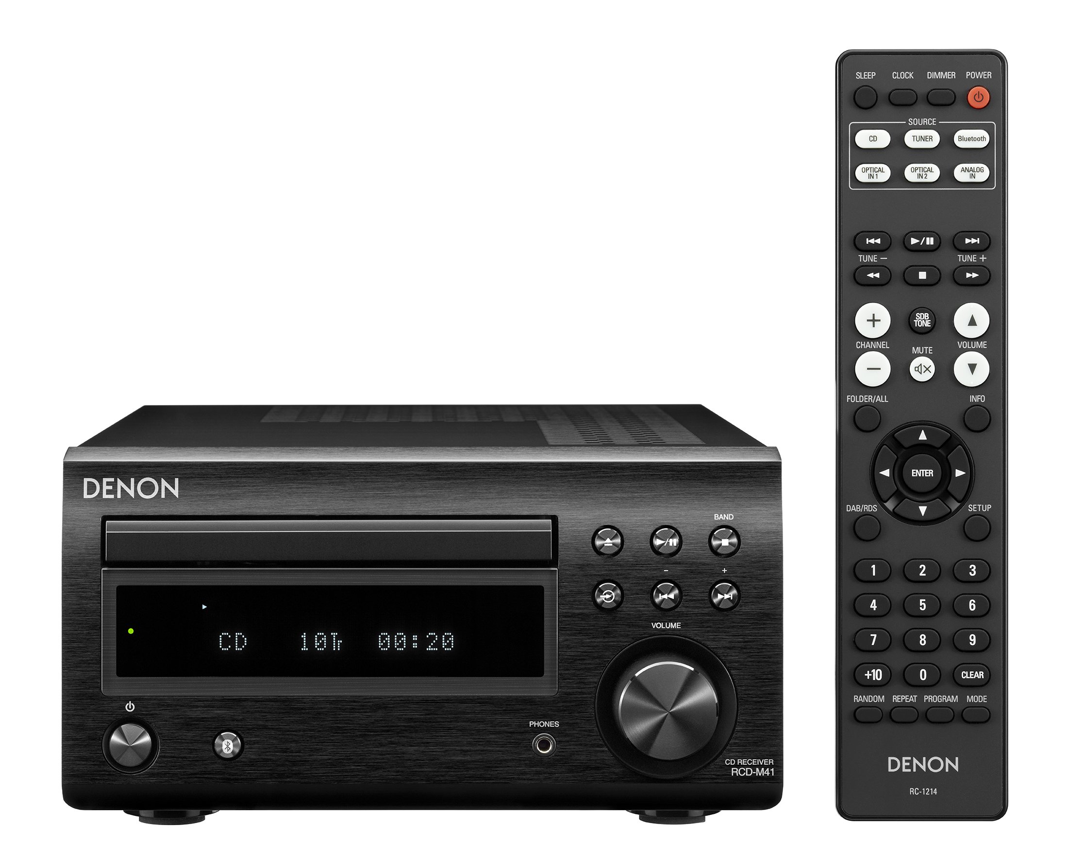 Amazon.co.jp: Denon CDミニコンポ ブラック/チェリー [RCD-M41 + SC