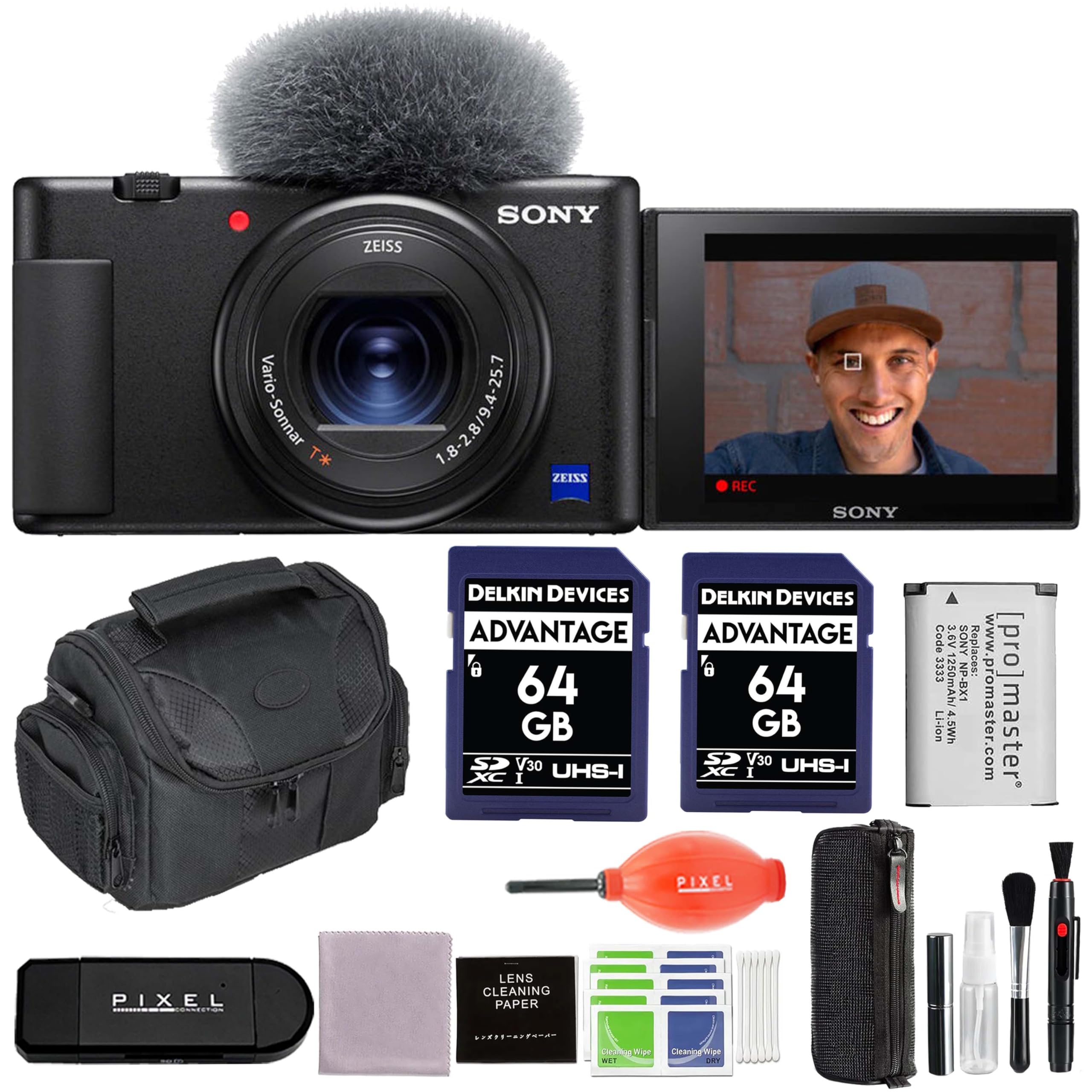 Amazon.com : Sony ZV-1 Digital Camera Bundle with Extra Battery