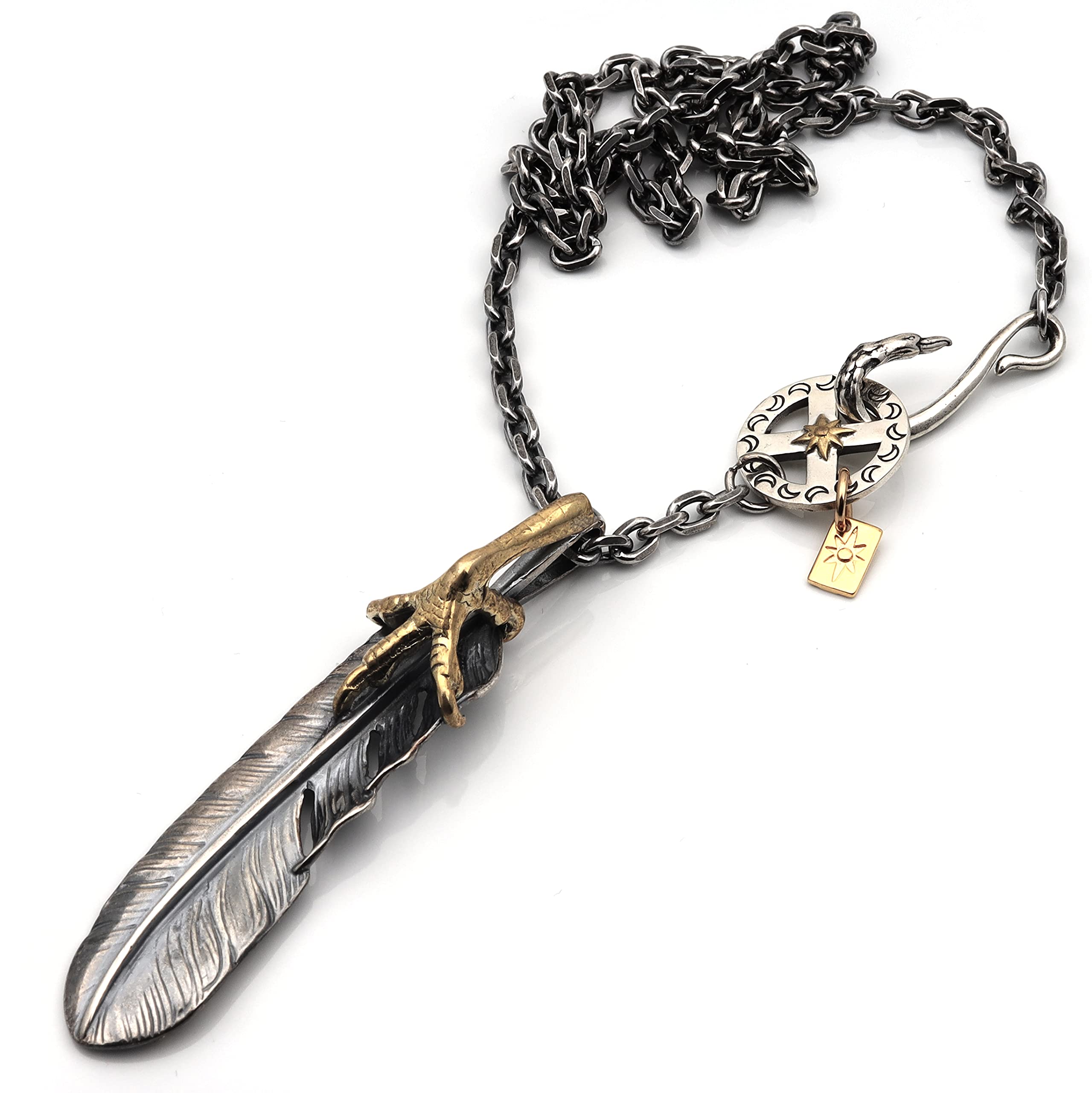 Amazon | [silver KYASYA]シルバー925 フェザーネックレス 925