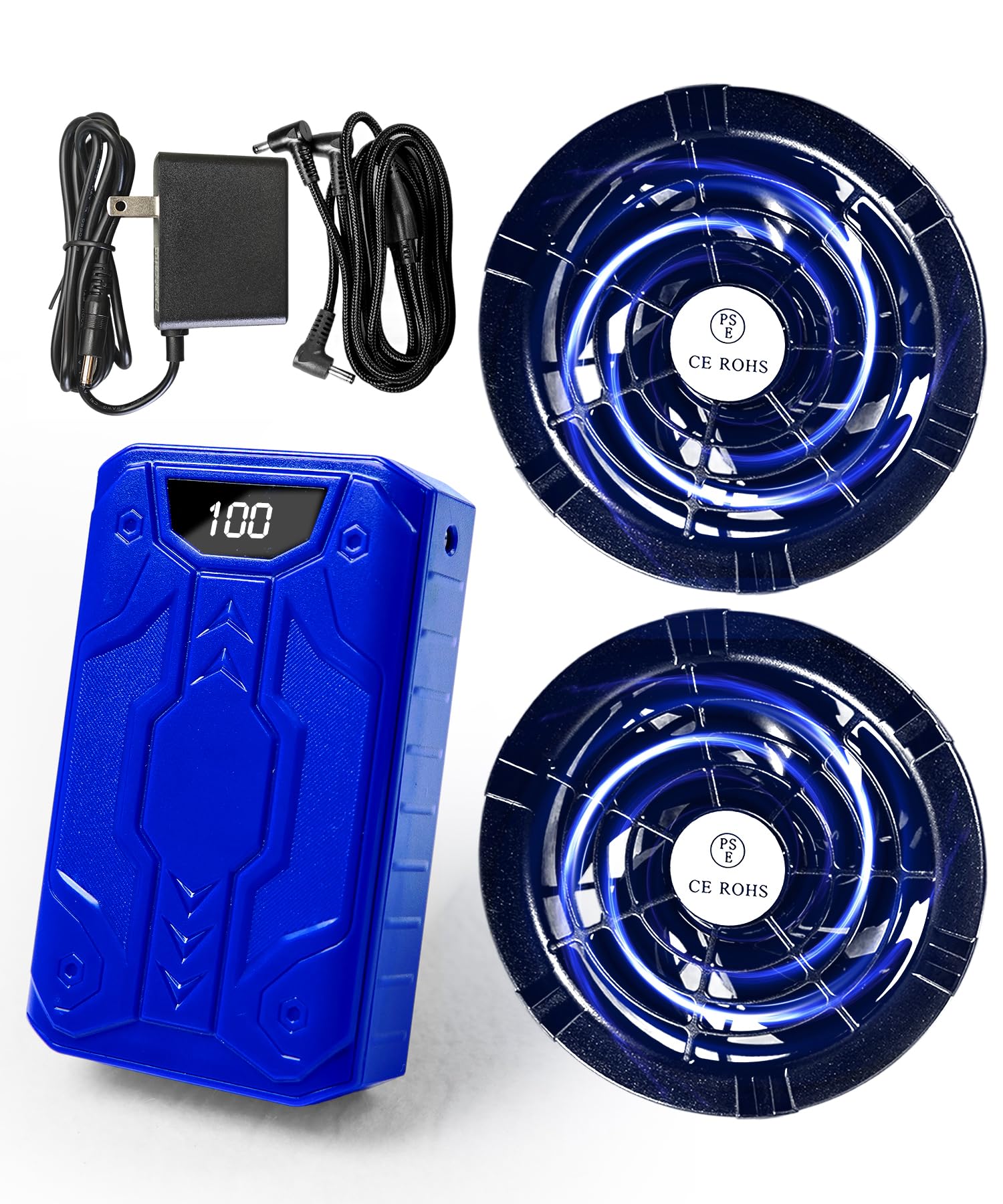 Amazon.co.jp: 【2025暴風新登場40V/30000mAh】空調作業服 ファン