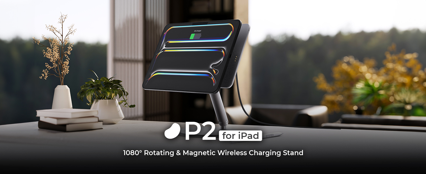 Amazon.co.jp: Redbean公式 P2 iPad スタンド マグネット式 18W 高速