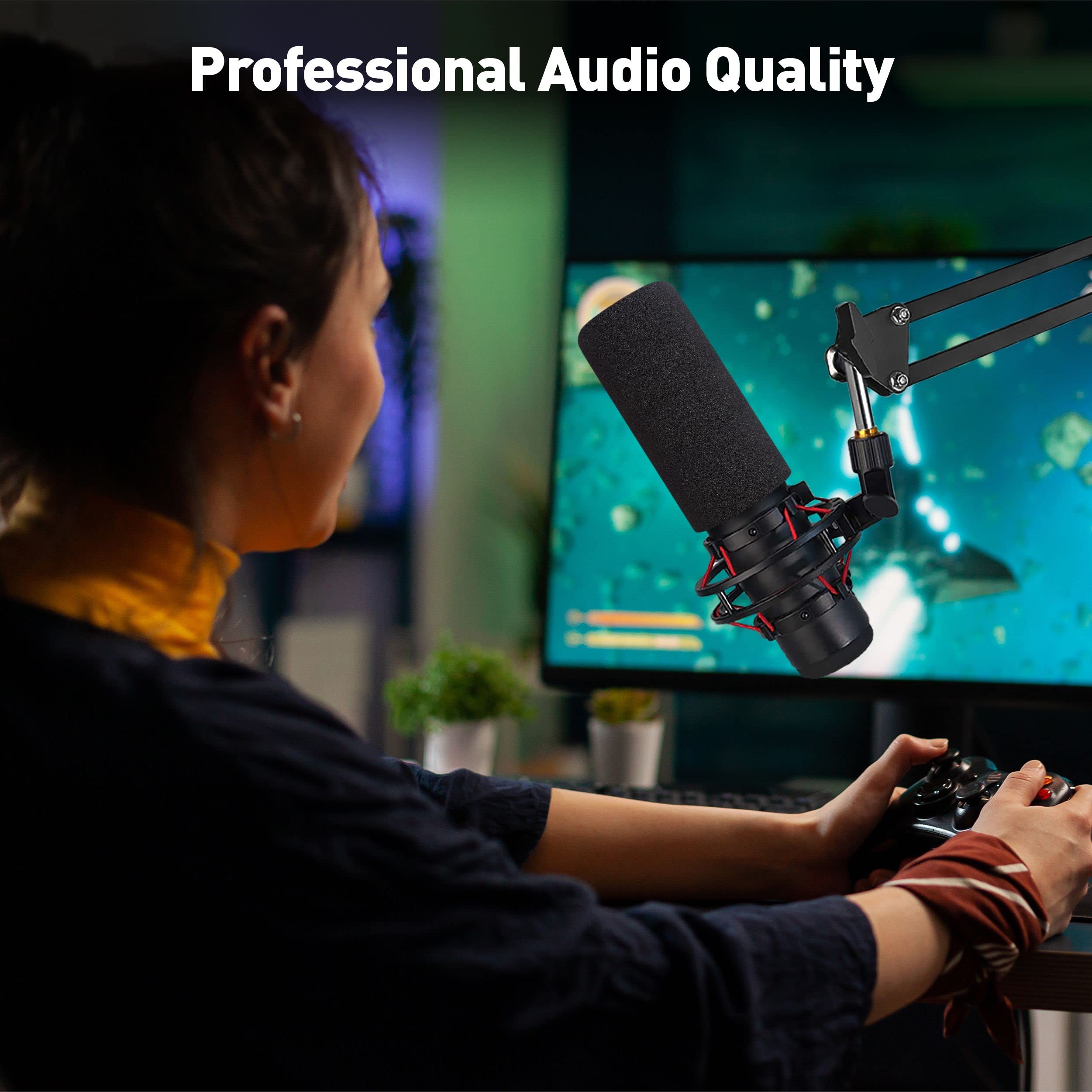 Amazon | HyperX QuadCast S用フォームウィンドスクリーン - Hyper X