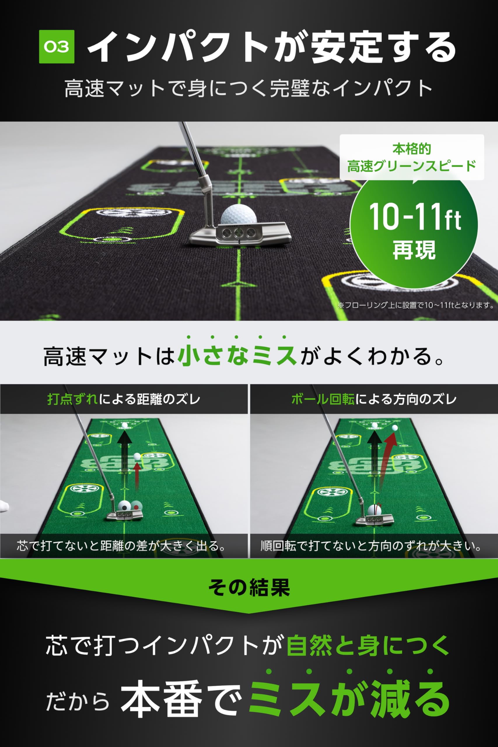 Amazon | BACK2BASICSGOLF パターマット パター練習マット パター練習
