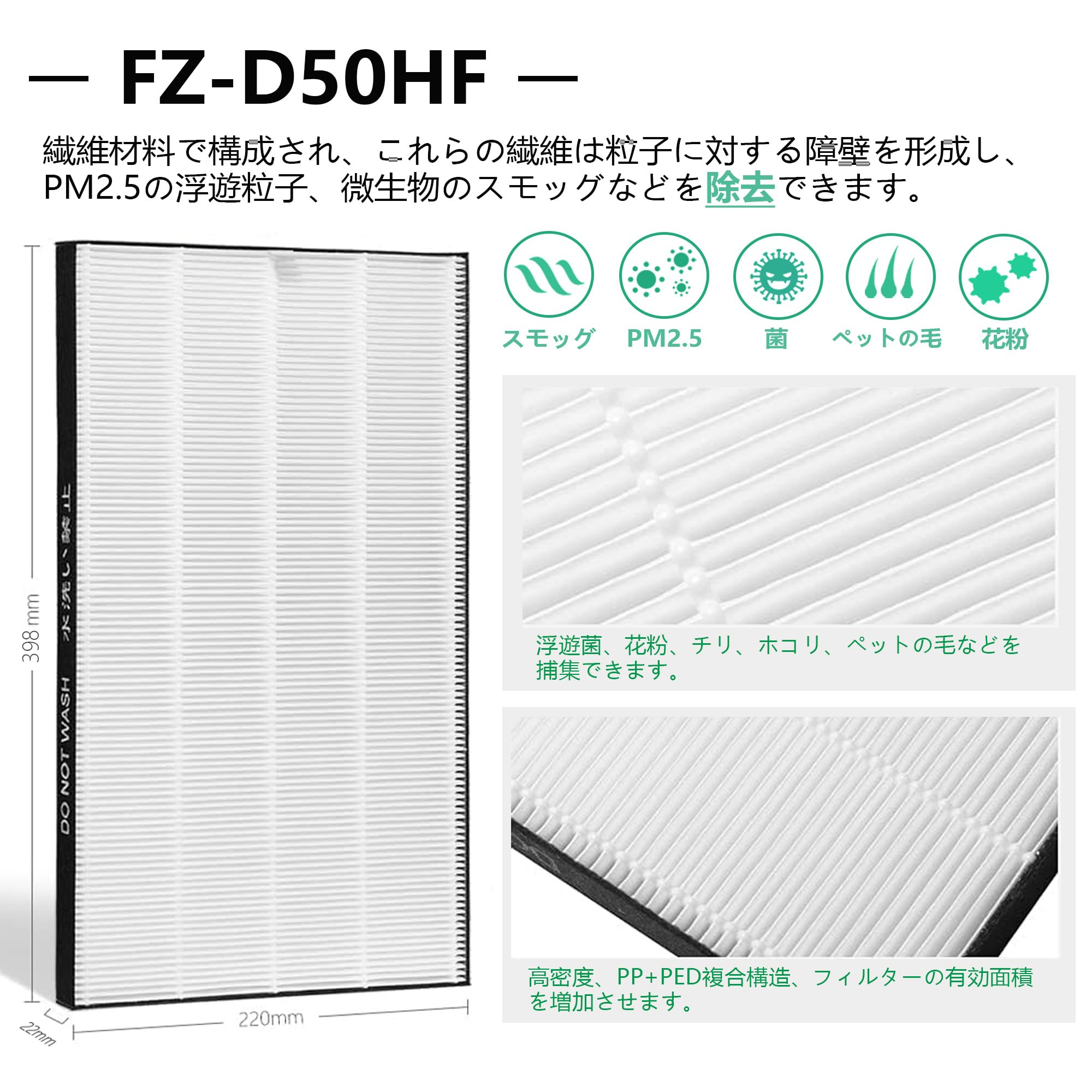 Amazon.co.jp: kc-g50 kc-e50 kc-f50 50 互換フィルター セット 空気