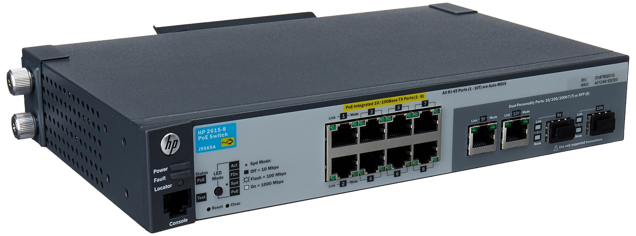 Amazon.com: HP Procurve 2615-8-PoE Stackable Ethernet Switch