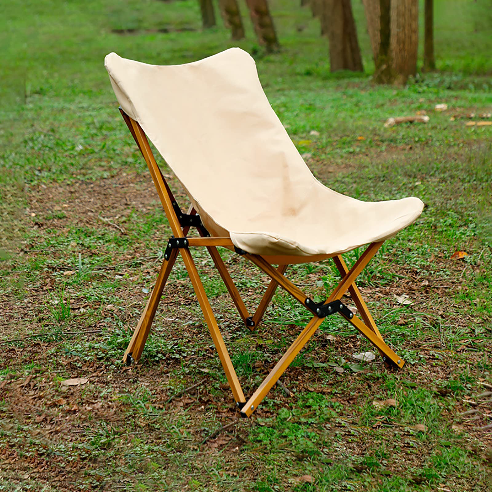 Amazon｜デッキチェア 折りたたみ式デッキチェア ロッキングチェア 竹