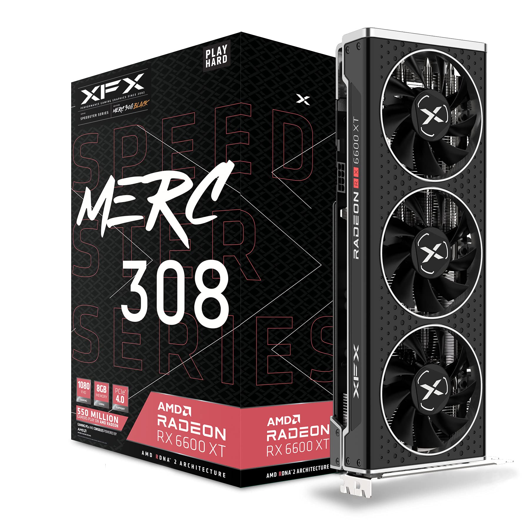 Amazon | XFX Speedster MERC308 Radeon RX 6600 XT ブラック