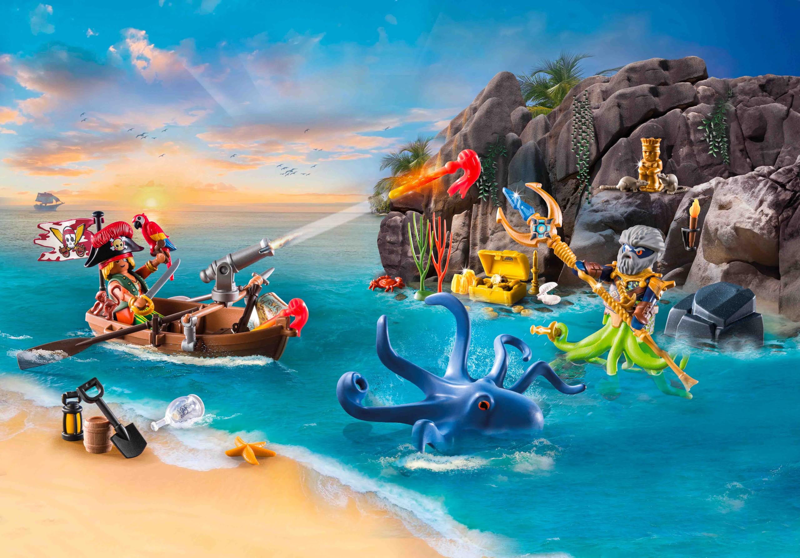 Amazon.com: PLAYMOBIL Pirates 71636 Advent Calendar: Pirates, 24