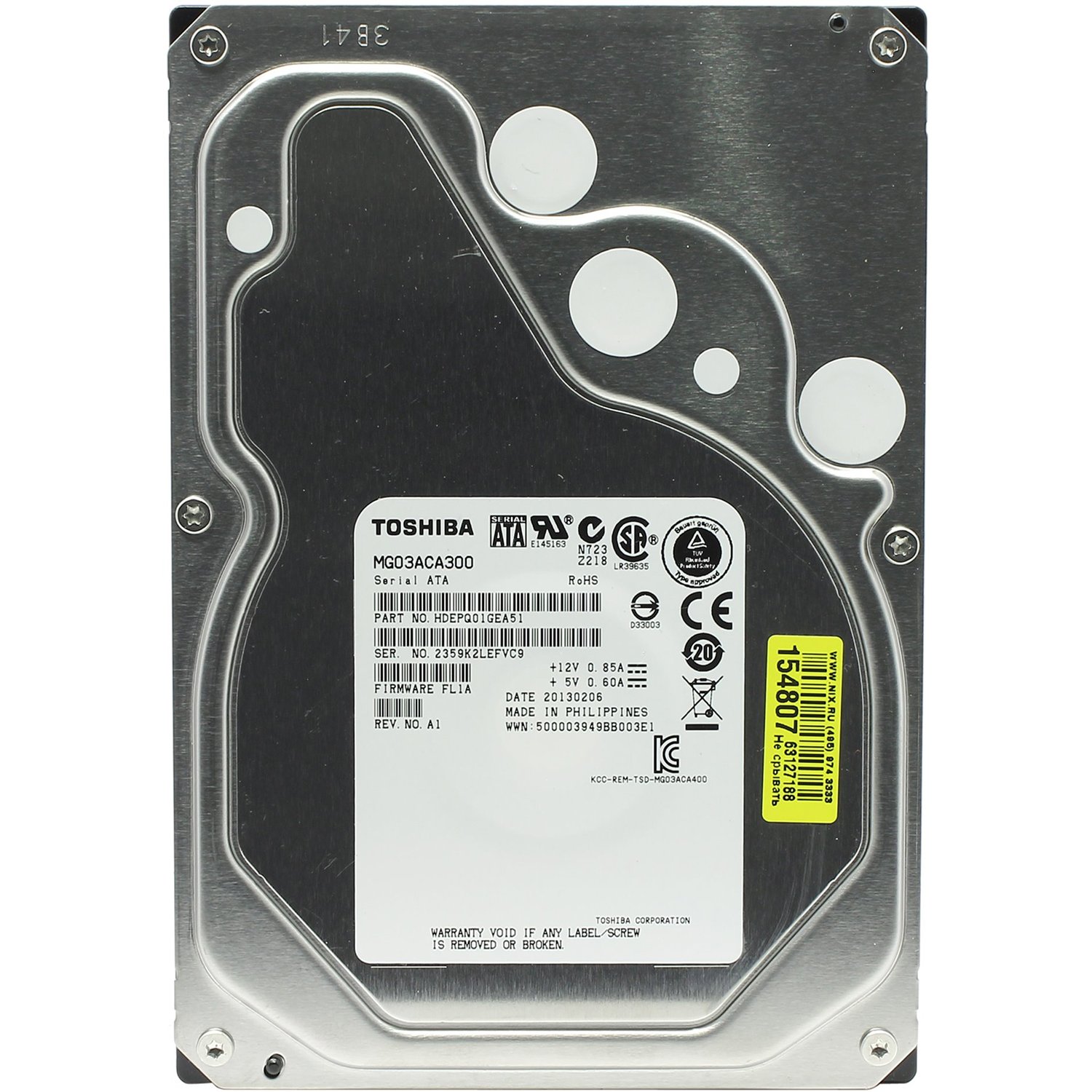Amazon | TOSHIBA MG03ACA300 3TB SATA 3.5インチ HDD [並行輸入品