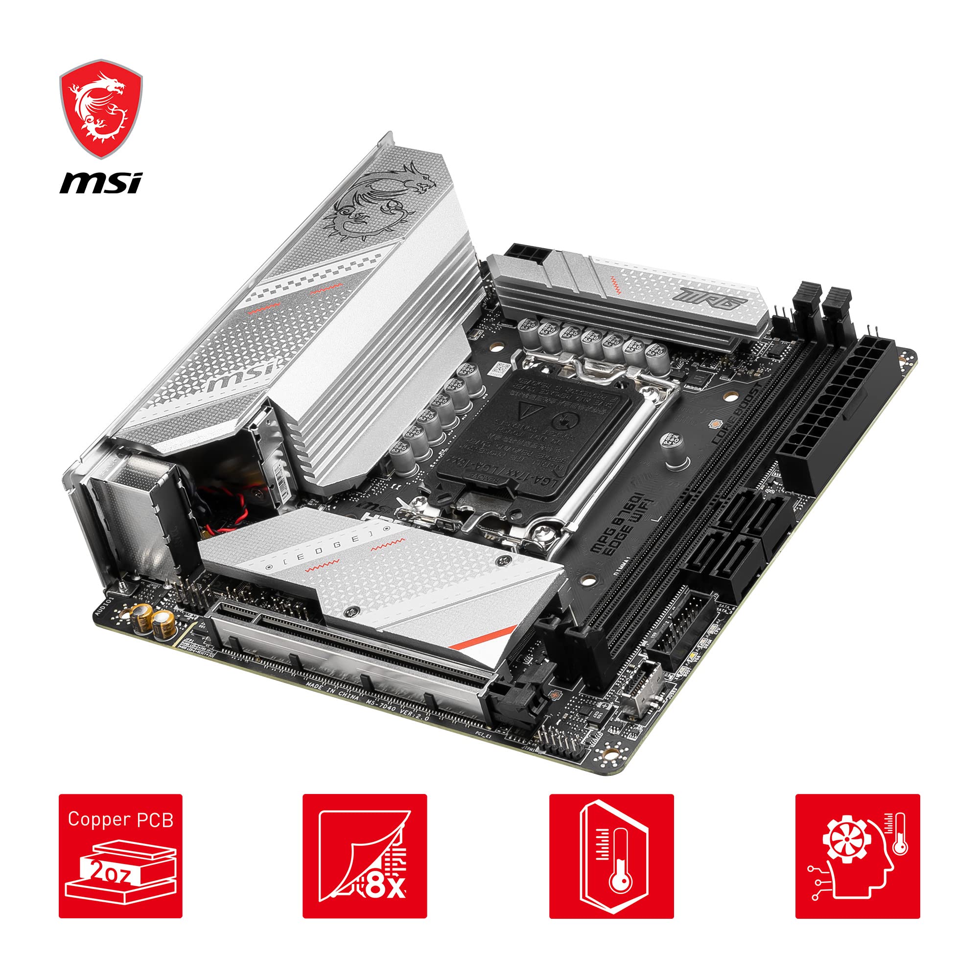 Amazon | MSI MPG B760I Edge WiFi マザーボード Intel B760 LGA 1700