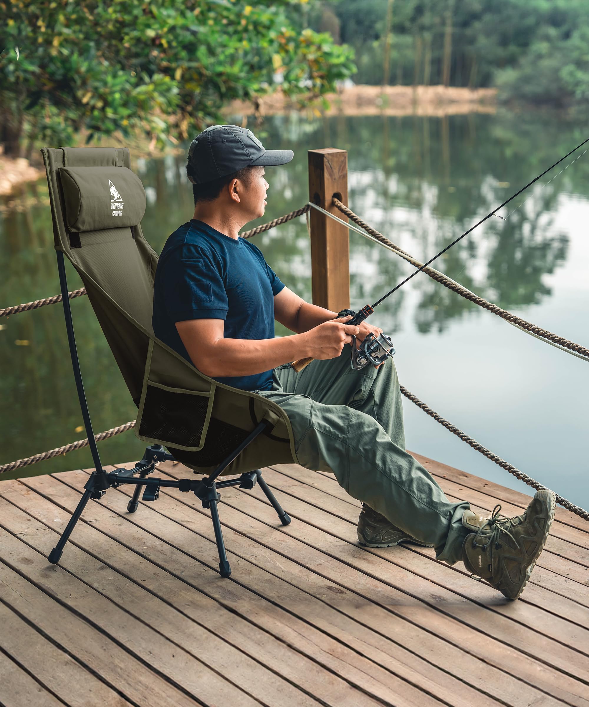 Amazon.co.jp: OneTigris Dragonhide アウトドアチェア ハイバック