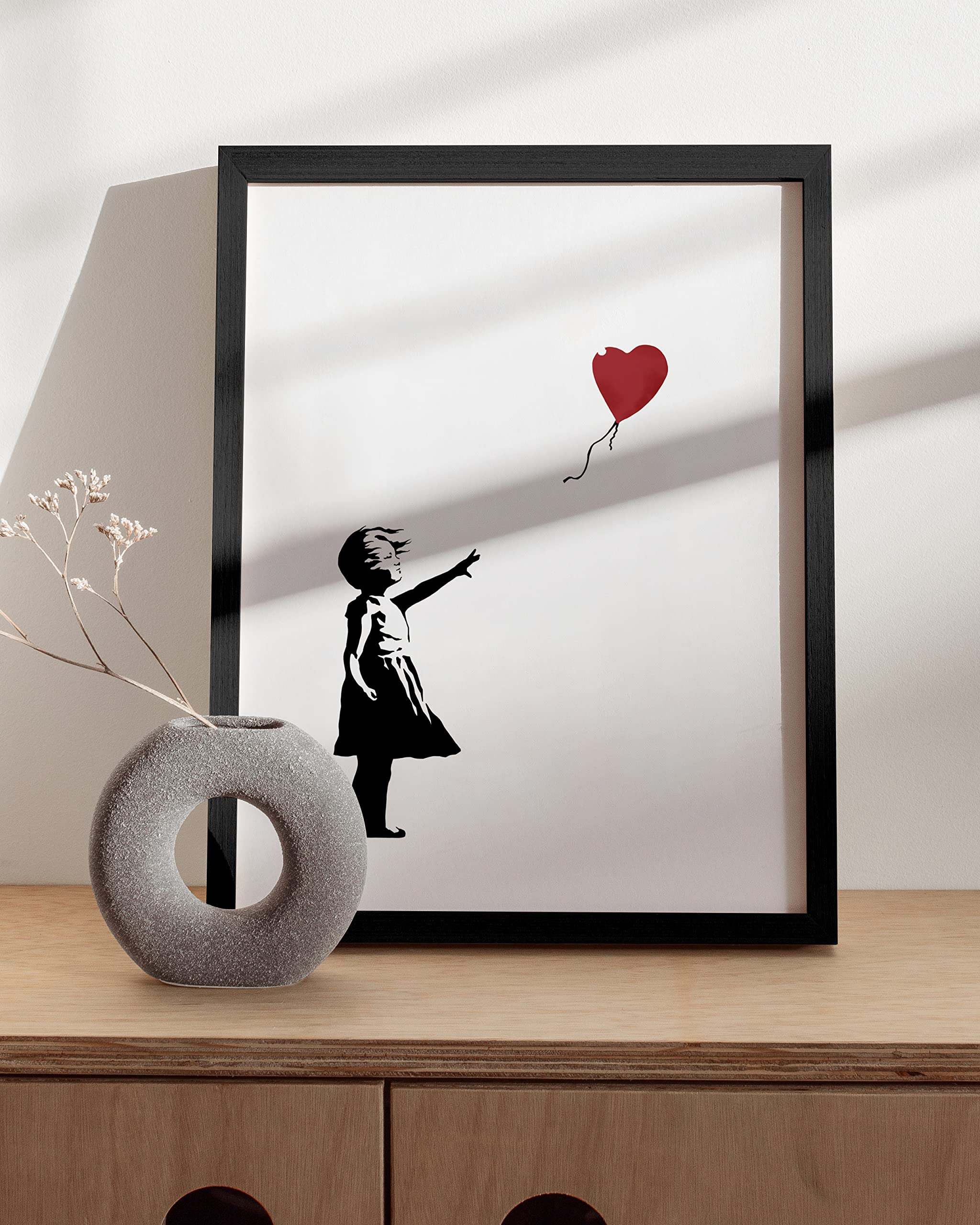 Banksy Wall Art Girl With Balloon - by Haus and Hues | Banksy Art