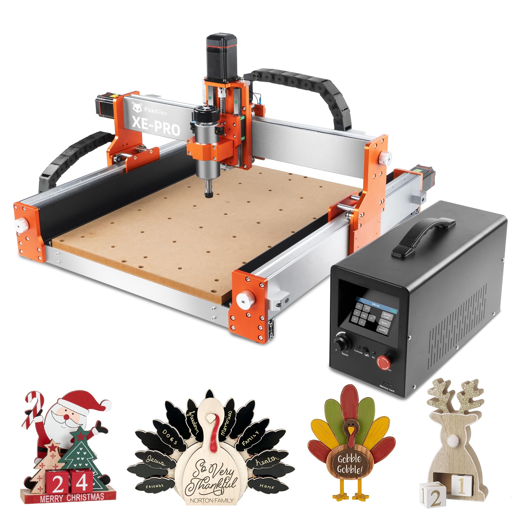 FoxAlien 3-axis CNC Router Machine XE-RPO, 400W Spindle Ball Screw