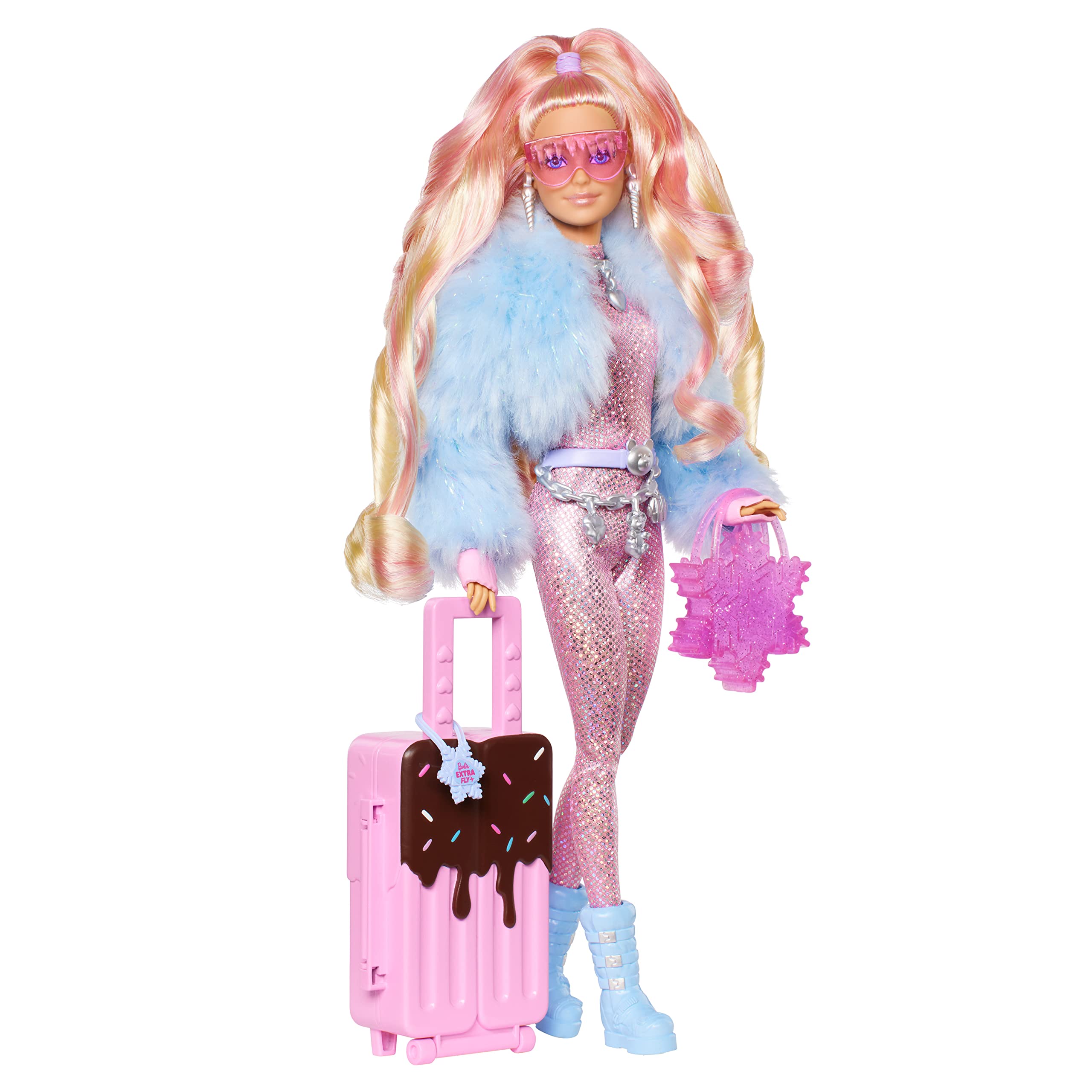 Amazon.co.jp: Travel Barbie Doll with Wintery Snow Fashion, Barbie