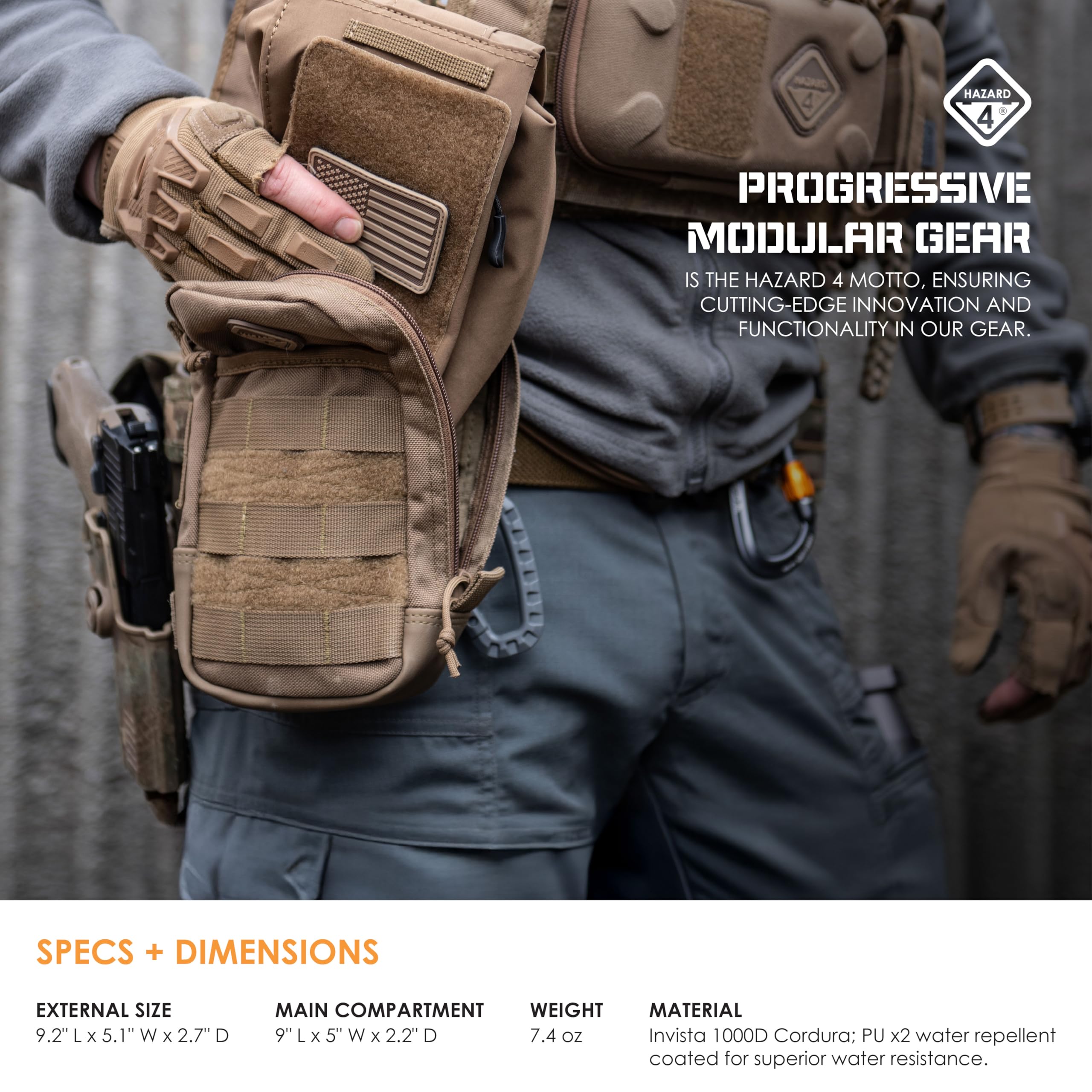 Amazon.co.jp: ハザード4(Hazard4) ポーチ Coyote 23.5×13×7 cm