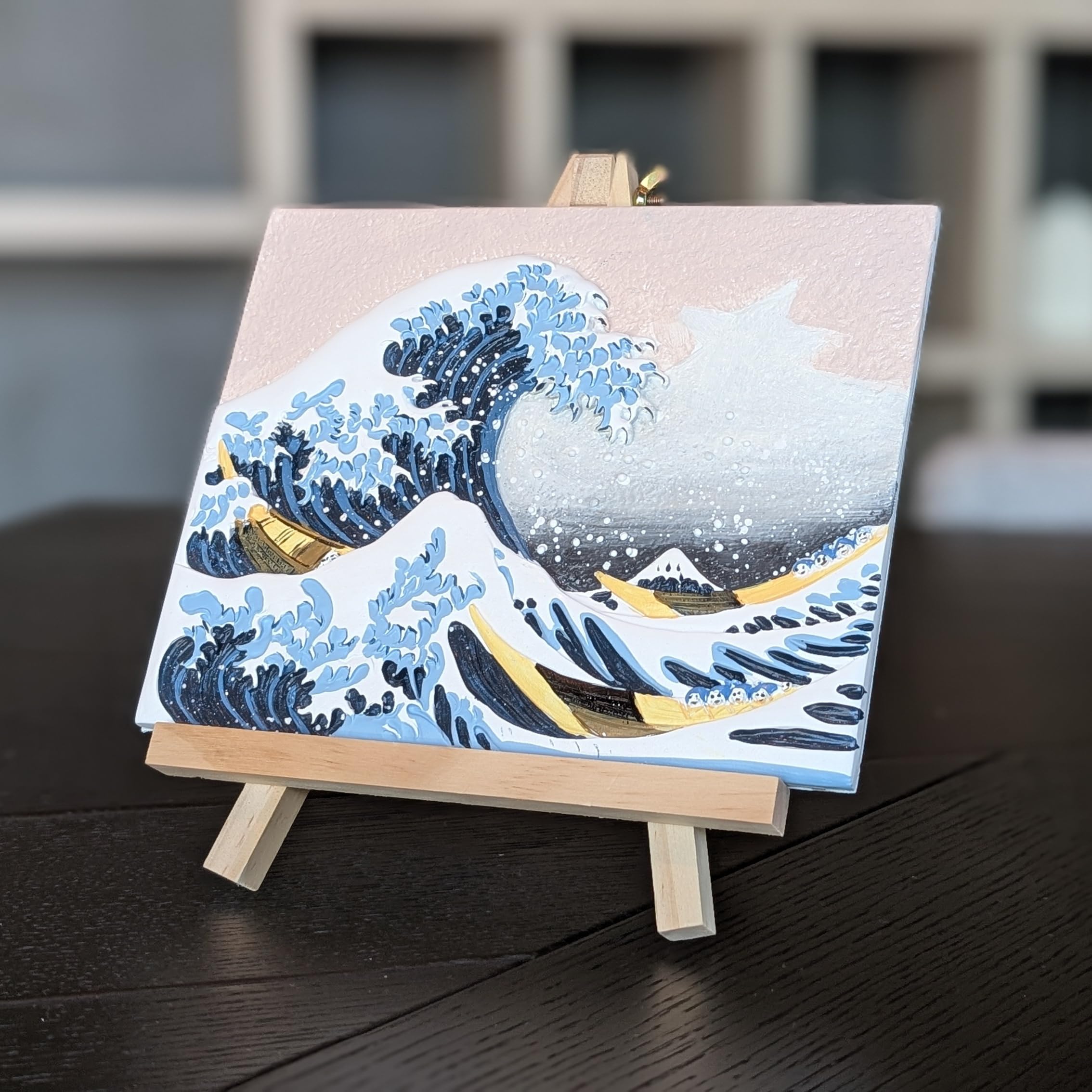 Amazon.co.jp: 名画で立体アート/葛飾北斎「冨嶽三十六景」/準備不要